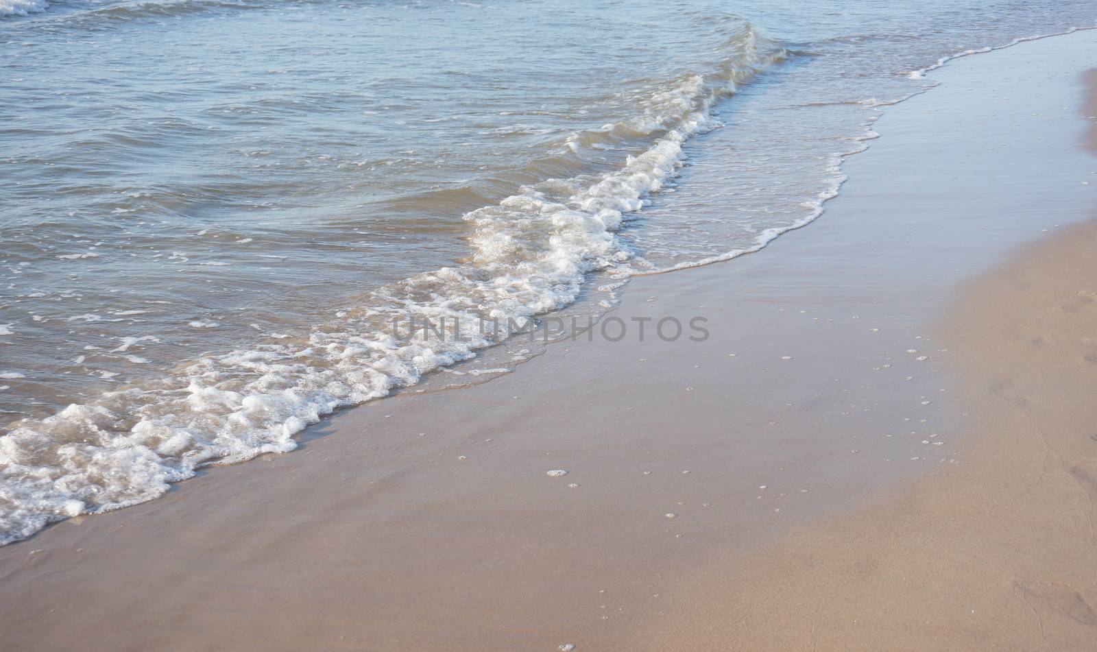 Sand and water at a beach