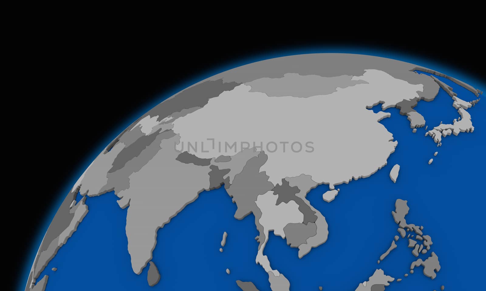 southeast Asia on planet Earth, political map