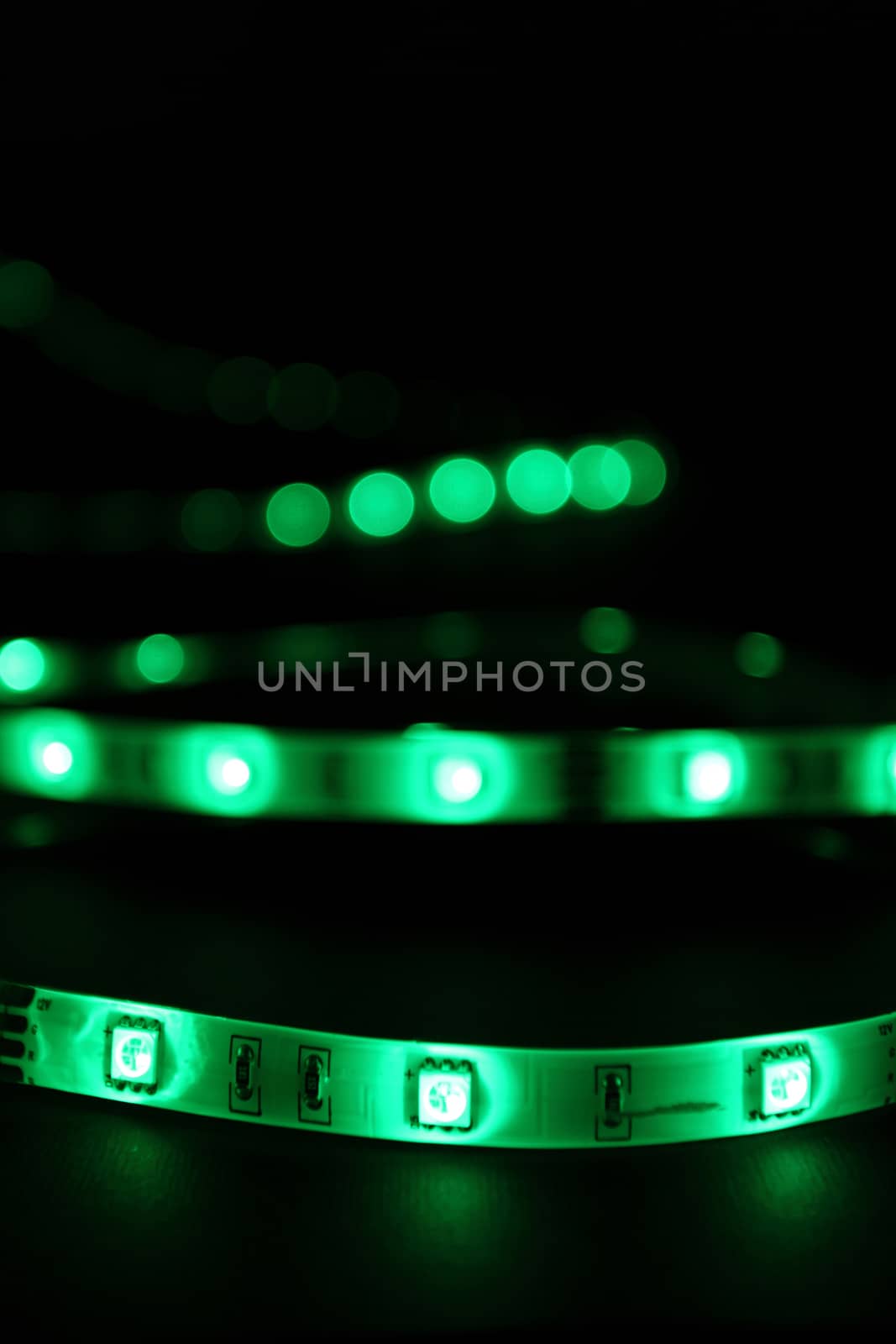 led green stripes black background