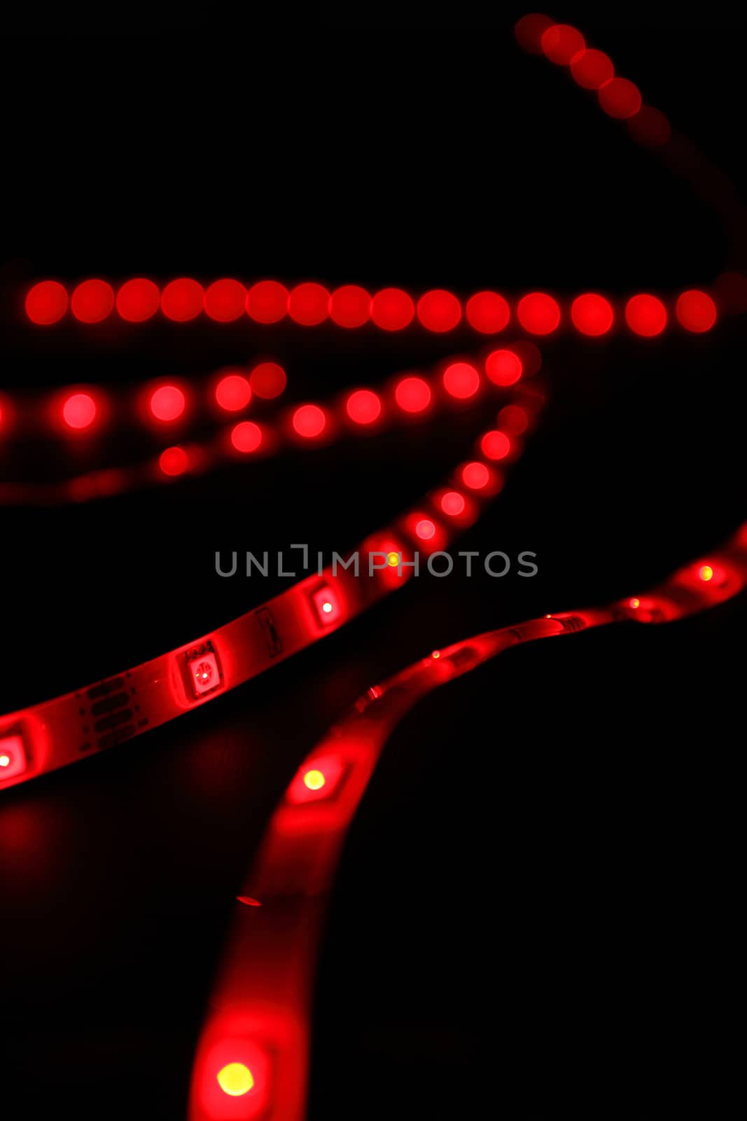 led red stripes black background