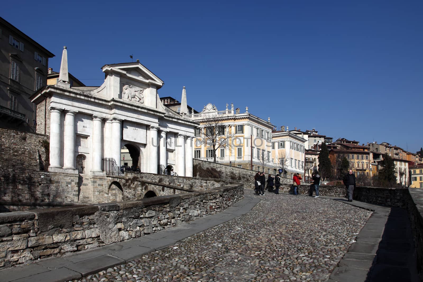 city of bergamo fortification old town