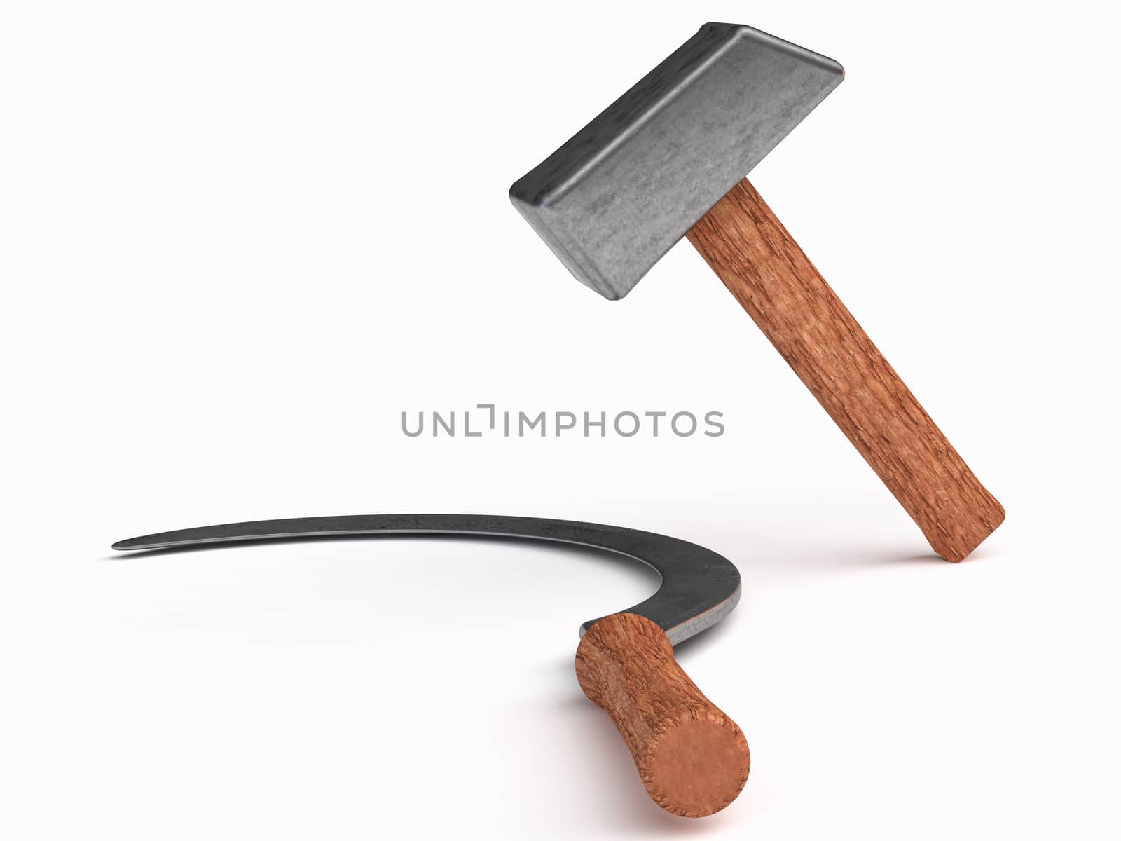 hammer industrial labourers and sickle for peasantry symbol Communist parties; Farm and worker instruments and tools have long been used as symbols for proletarian struggle.