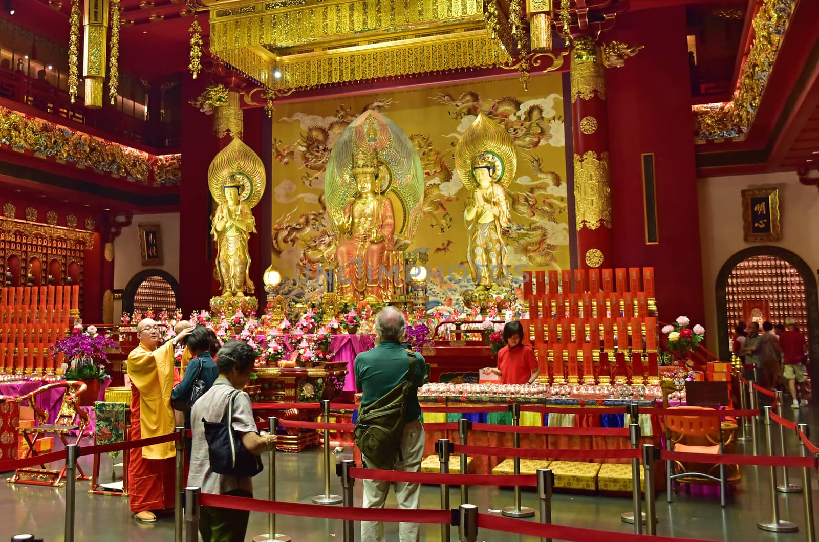 Singapore.Buddhist temple altar.February 2015 by kuba61