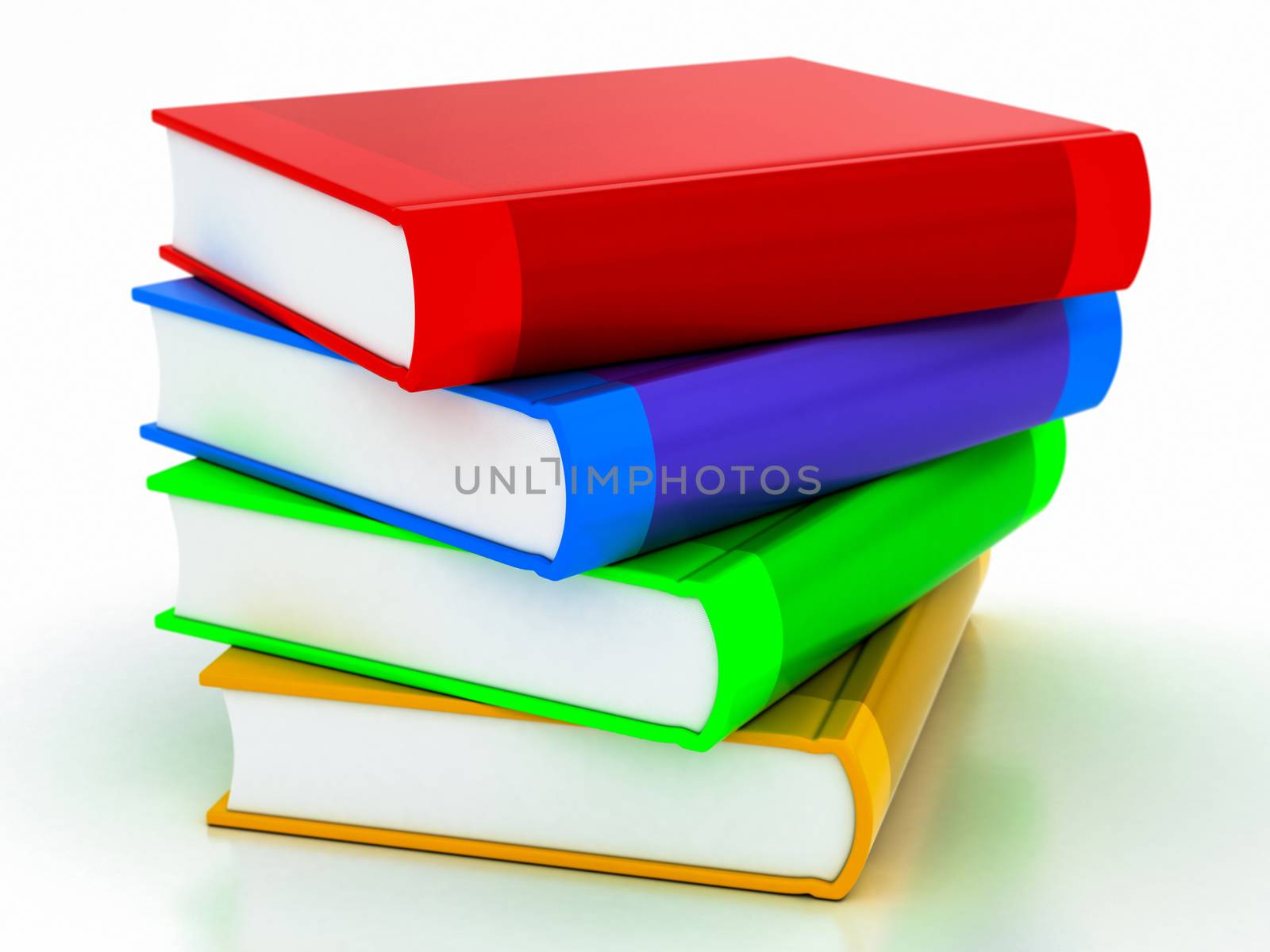 multi-colored books by Lupen
