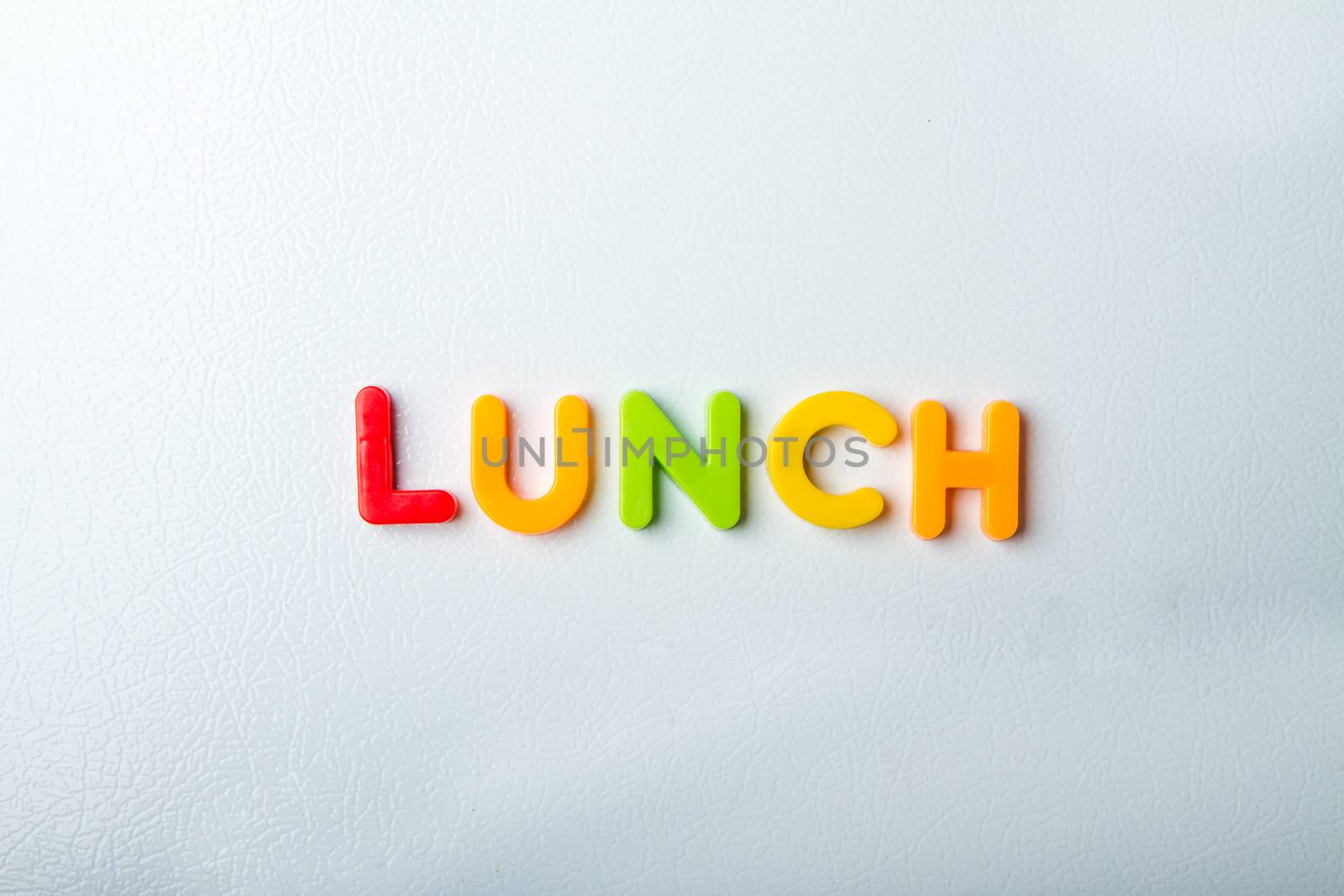 The letters lunch left on the fridge 