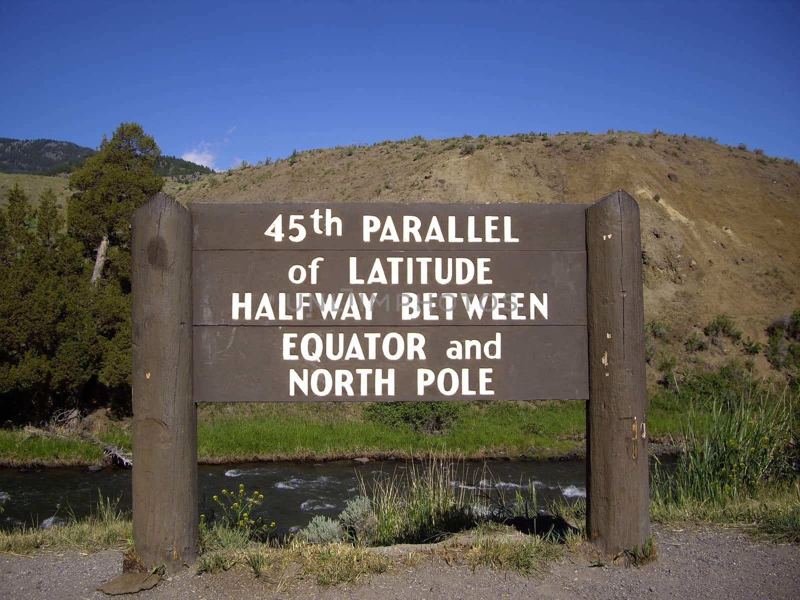 45th Parallel Sign by emattil