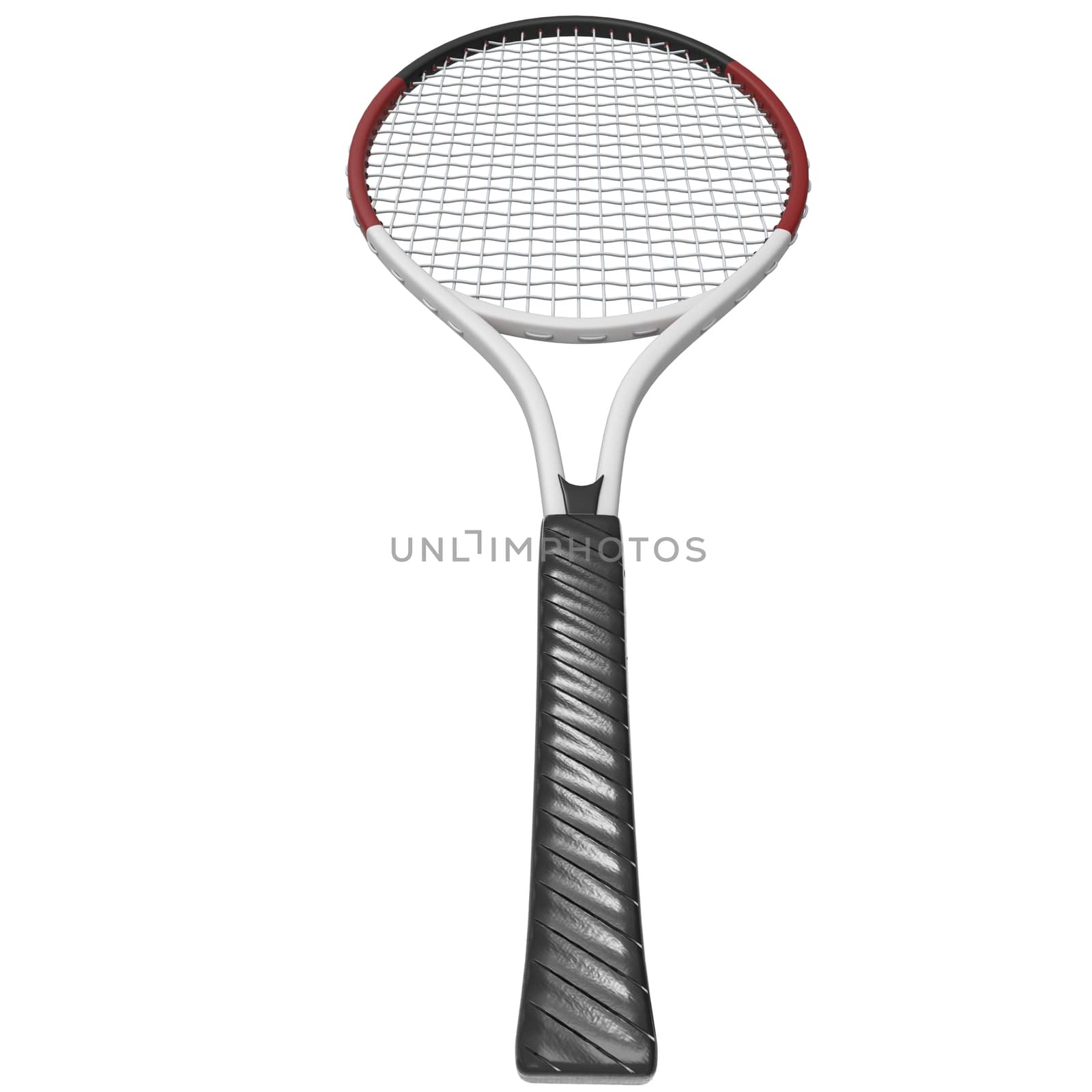 Tennis racquet - handle closeup
