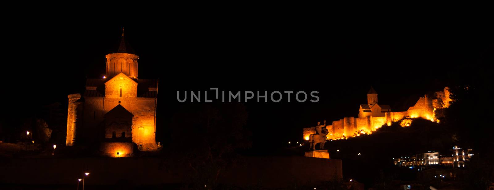 Romantic night Tbilisi by javax