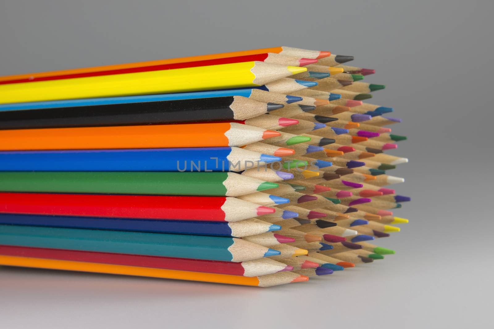 collection of colored wooden pencils
 by Tofotografie