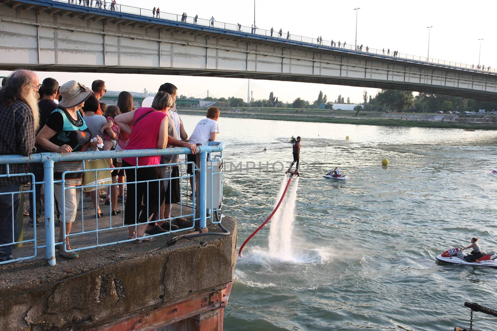 Exhibitions at Belgrade Boat Carnival held on Avgust 29 2015 at Belgrade,Serbia