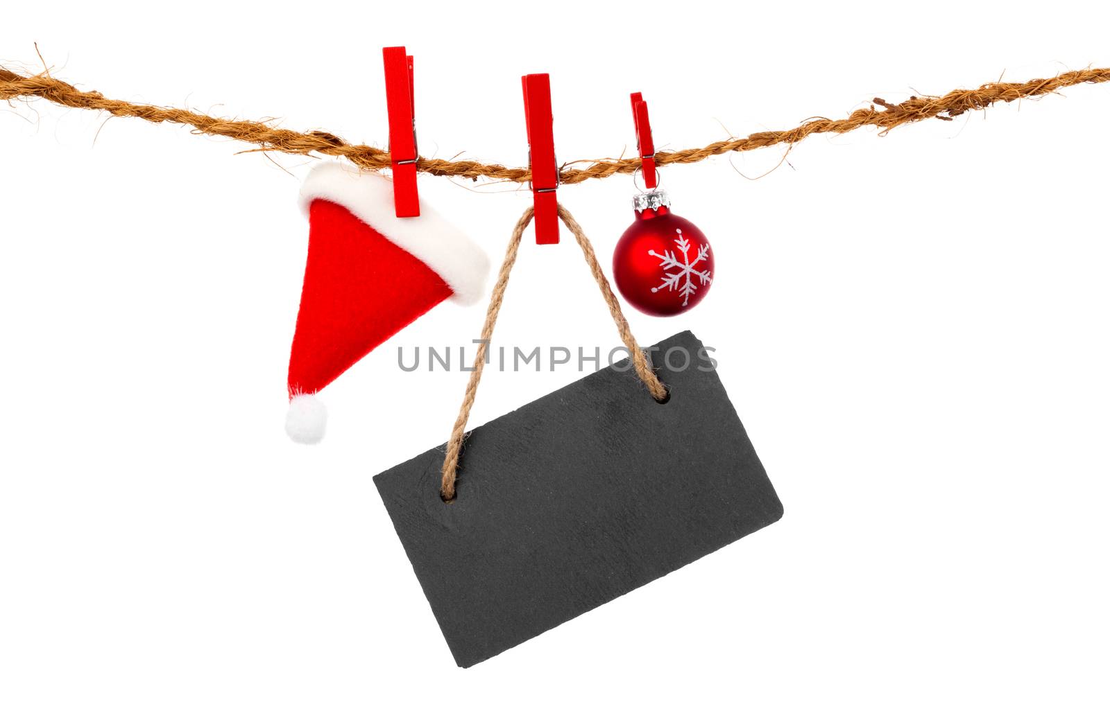 Christmas decoration isolated over white background