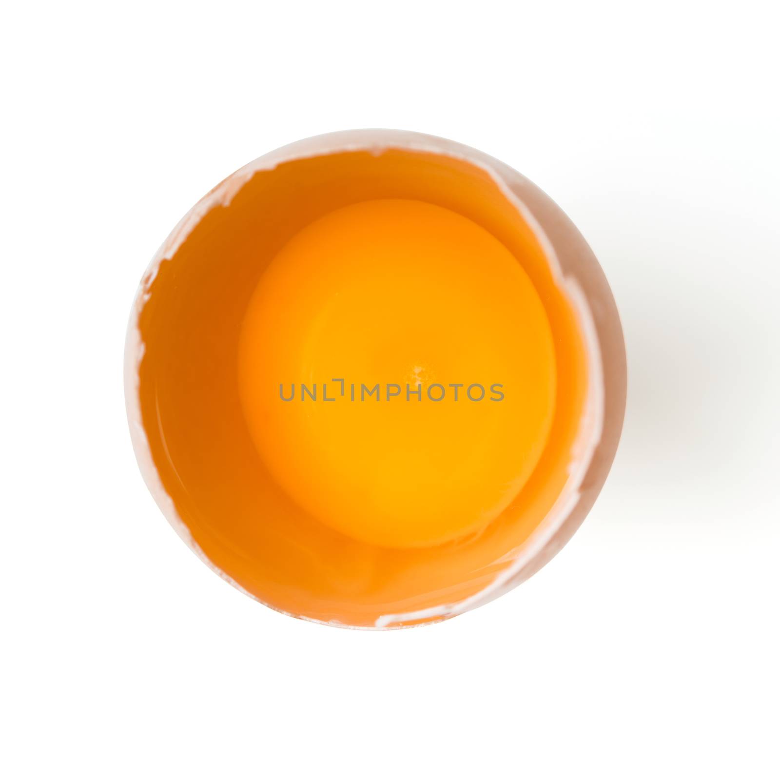 egg yolk with clipping path