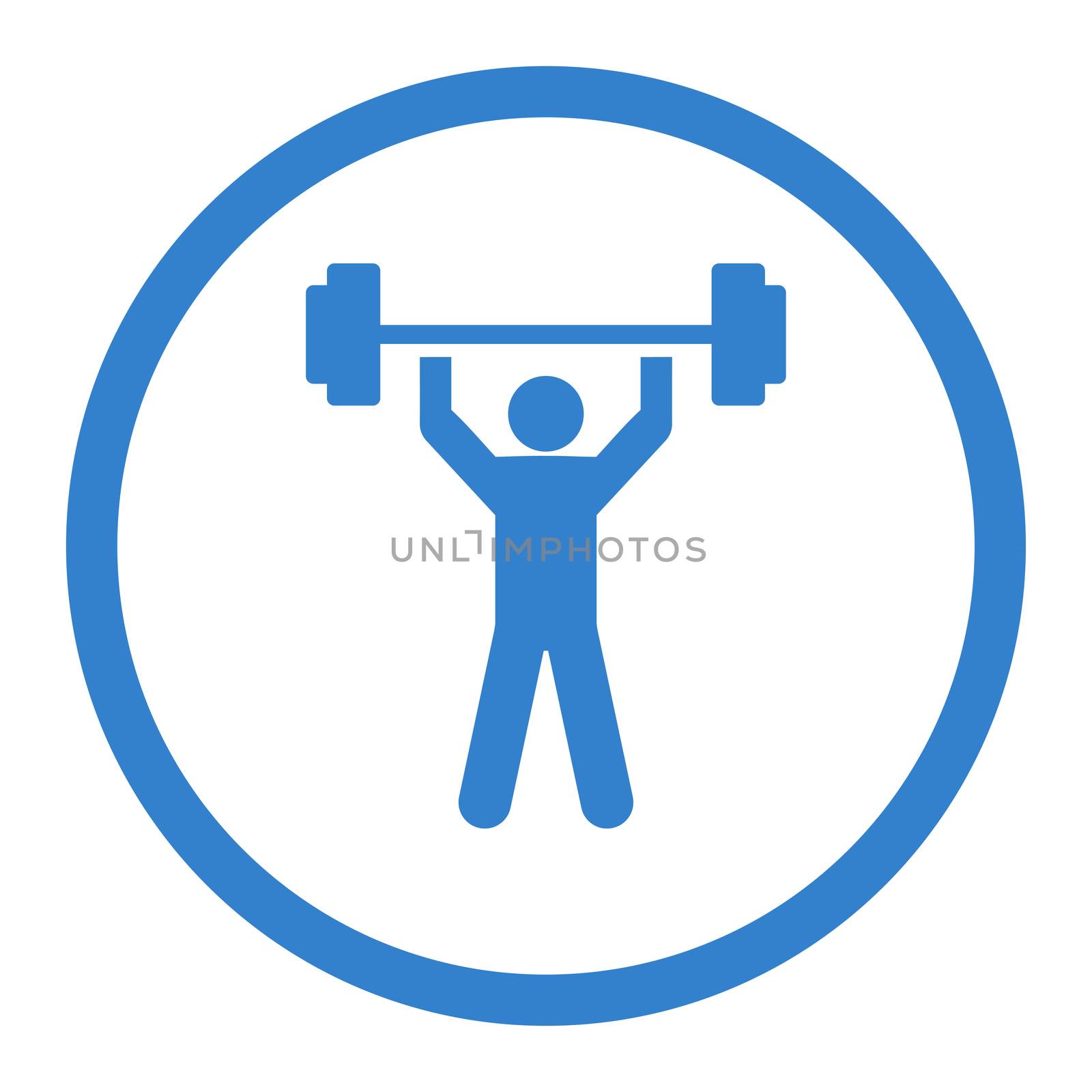 Power lifting icon by ahasoft