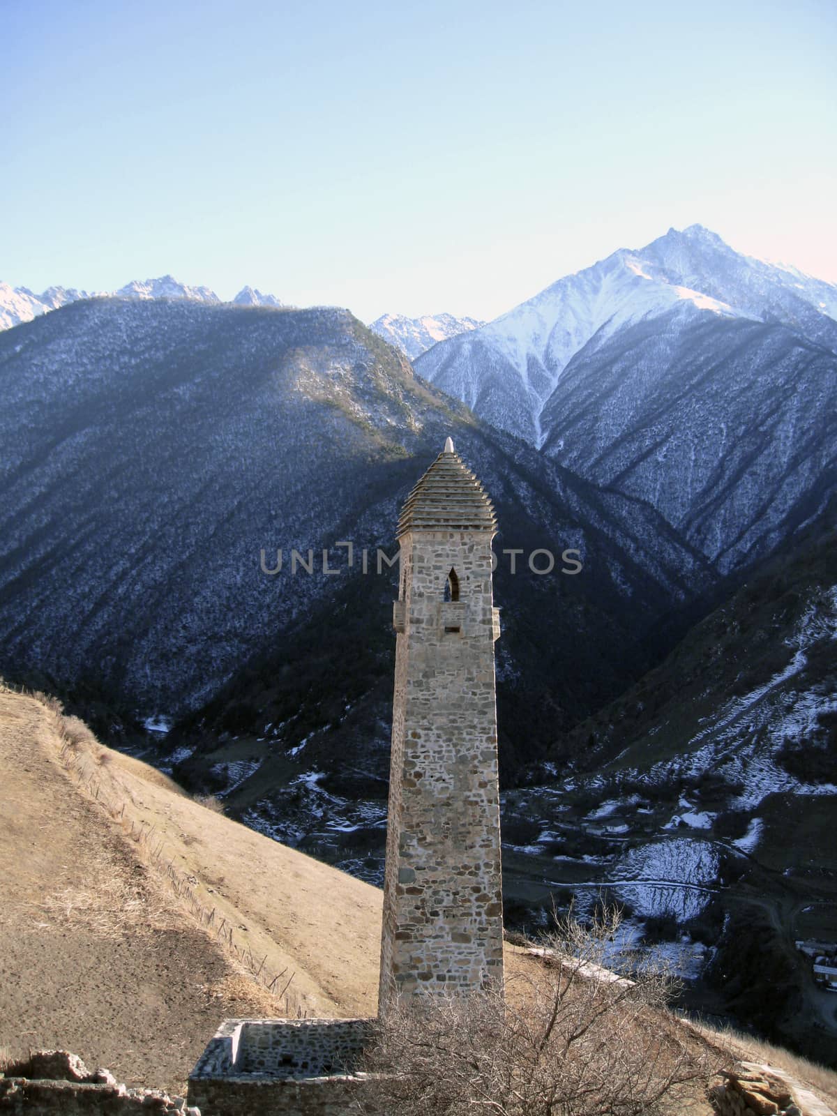 Towers Of Ingushetia. Ancient Architecture And Ruins