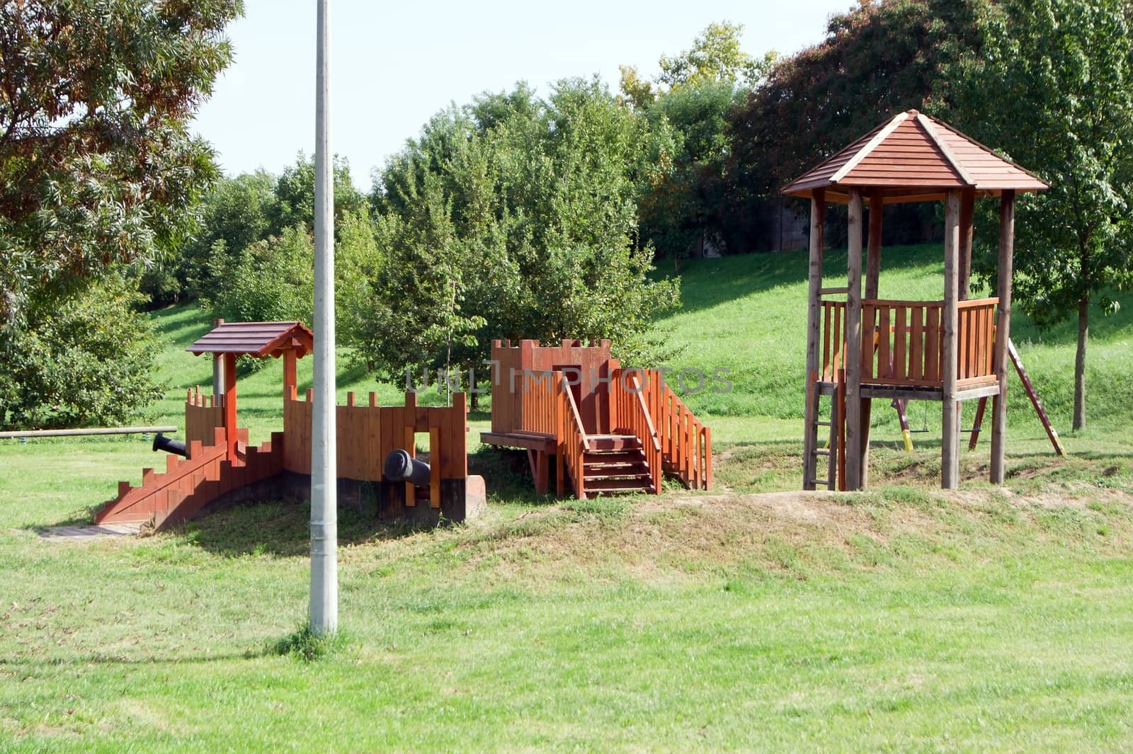 The park is located in the children's playground.