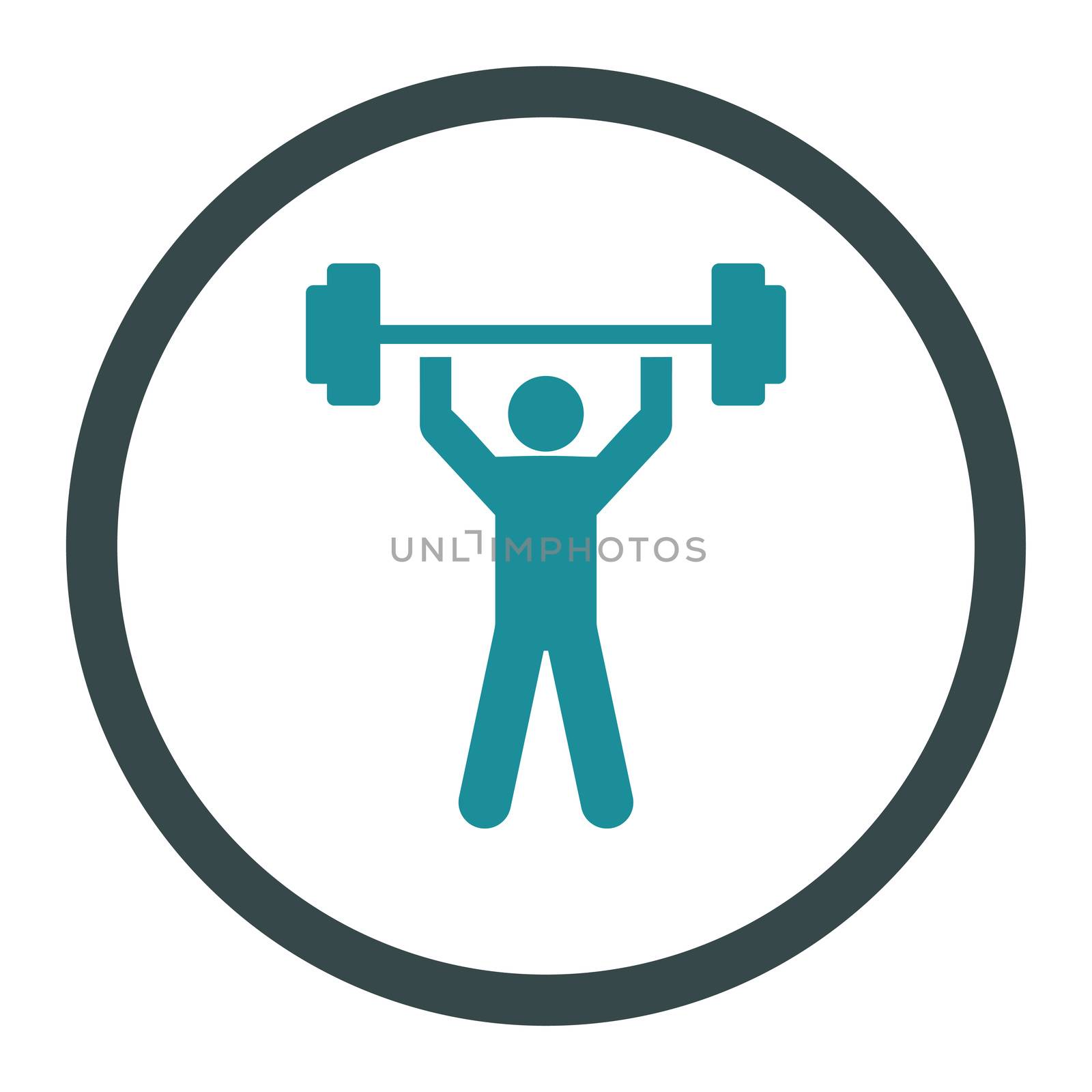 Power lifting icon by ahasoft