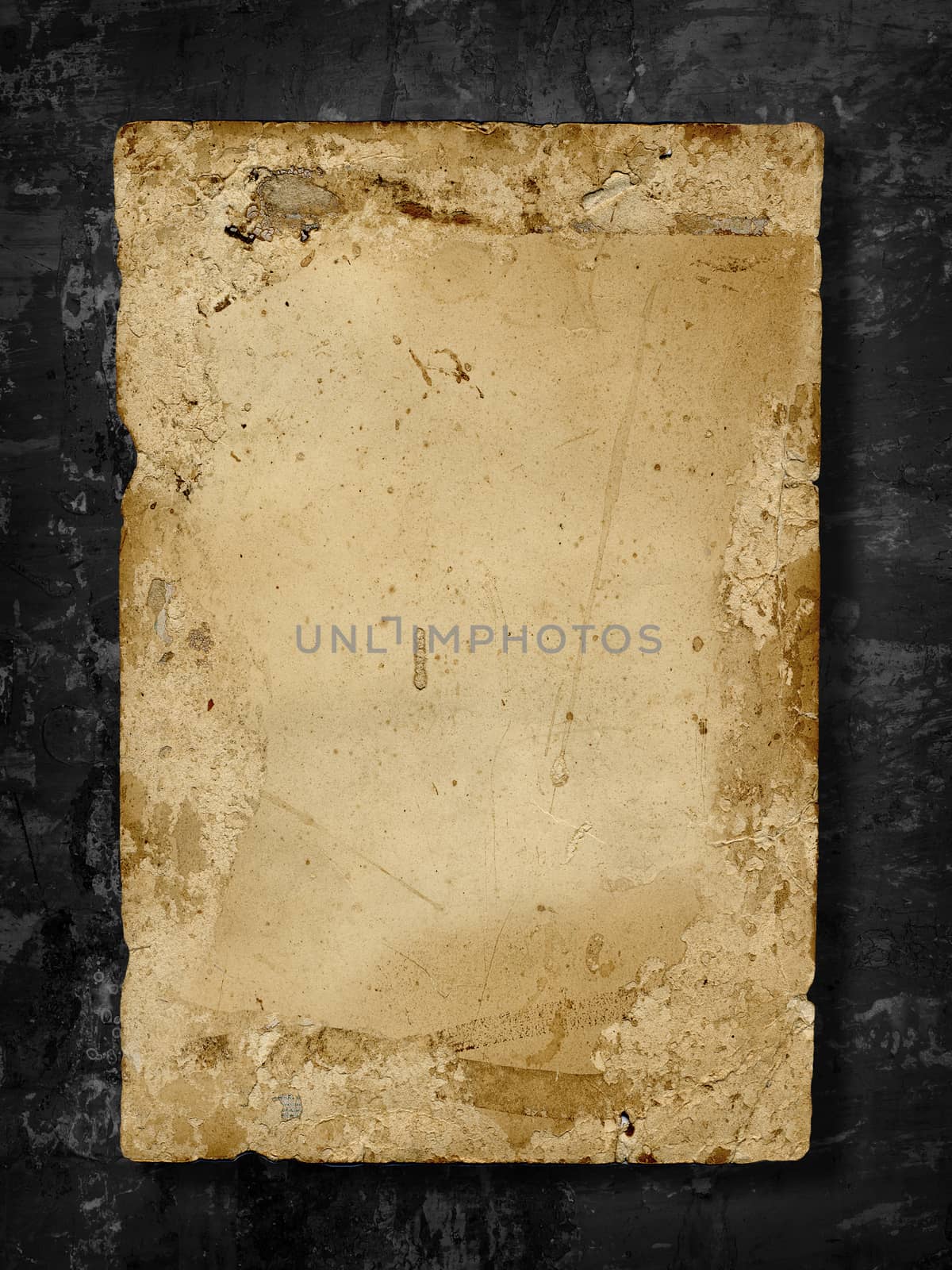 old paper on grungy  wall  by simpleBE