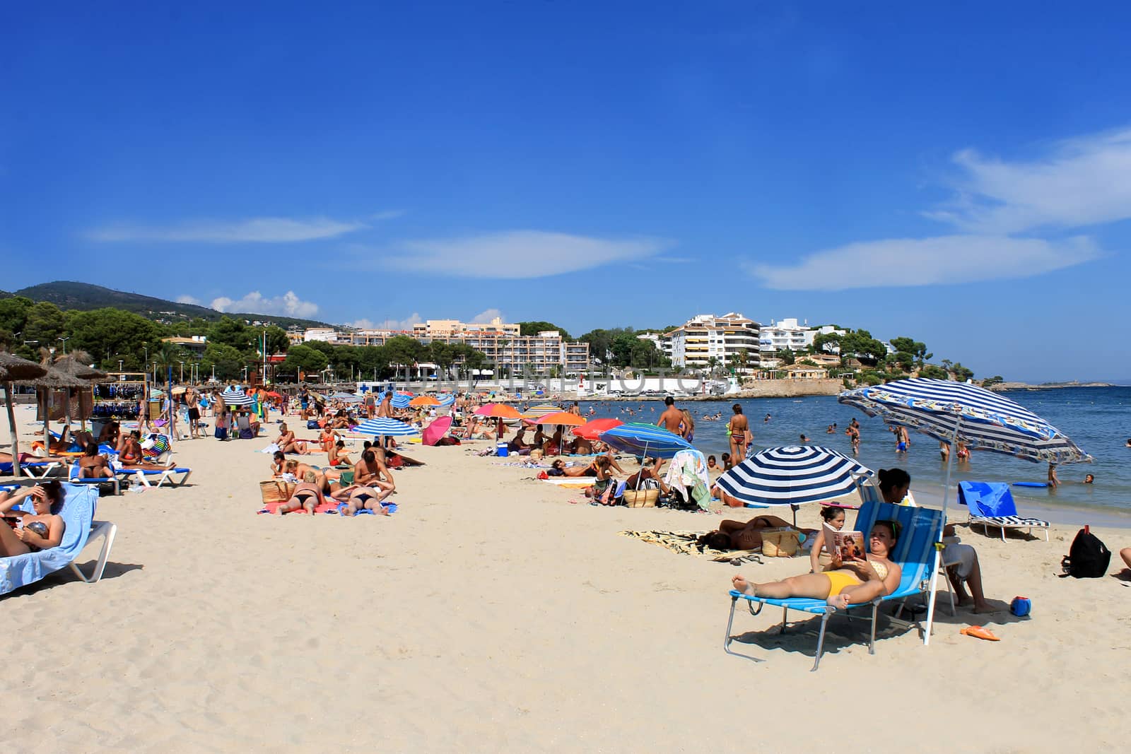 Beach scene on the island of Majorca by speedfighter