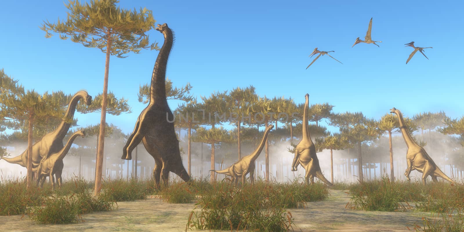 Brachiosaurus Browsing by Catmando