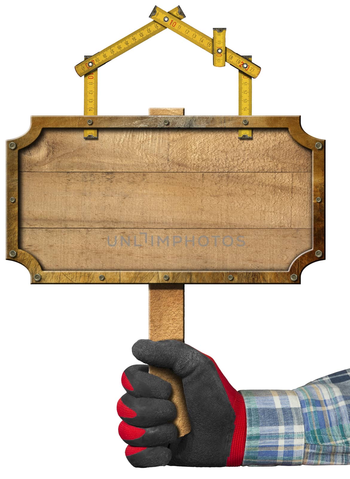 Wooden Sign for Construction Industry by catalby