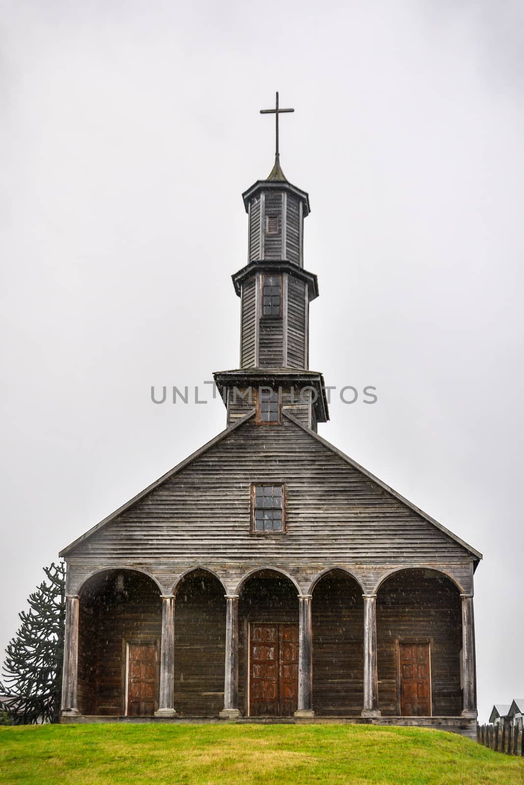 UNESCO World Heritage Wooden Church, Chiloe Island, Patagonia, Chile