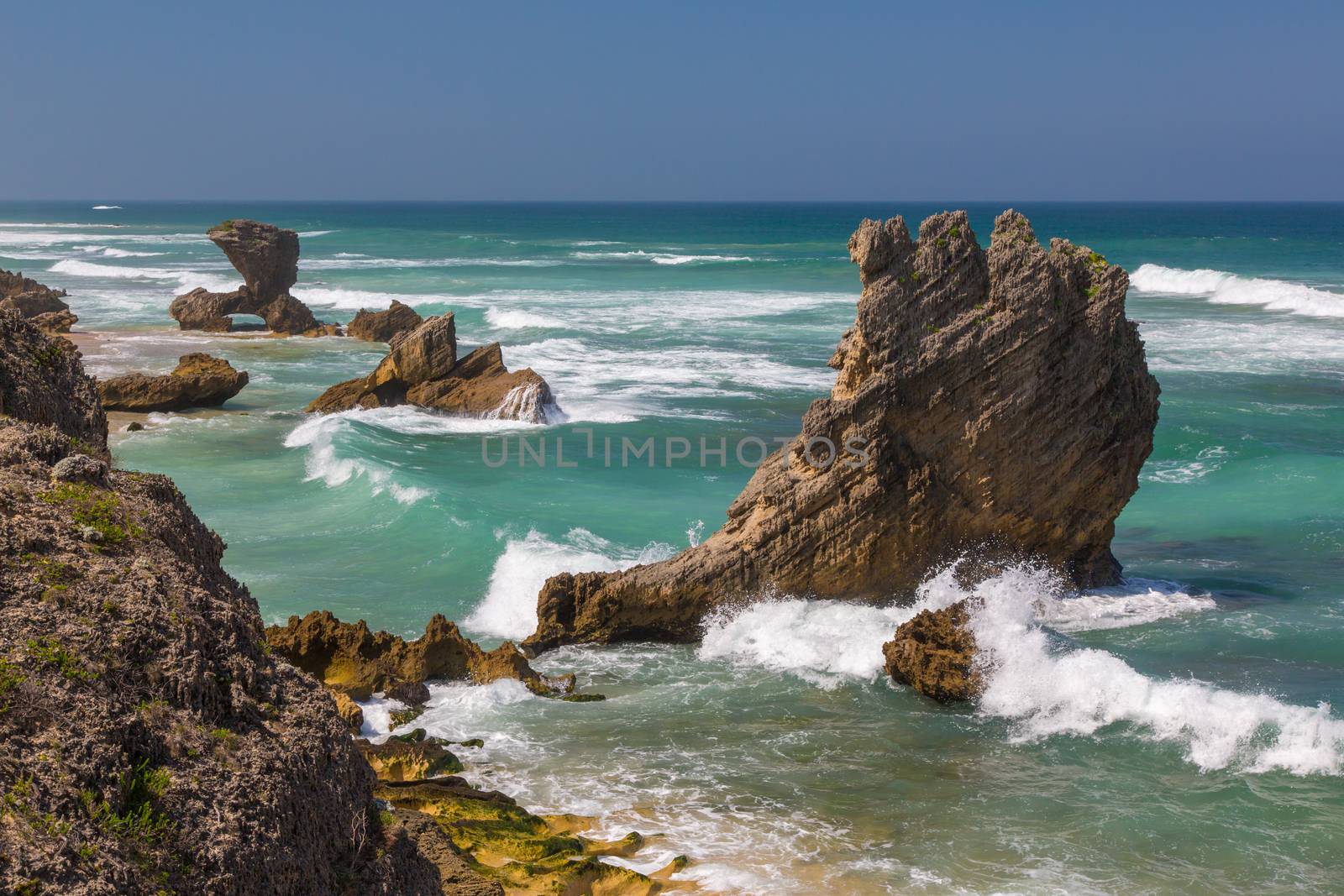 Coastline Rock Formations in South Africa by fouroaks