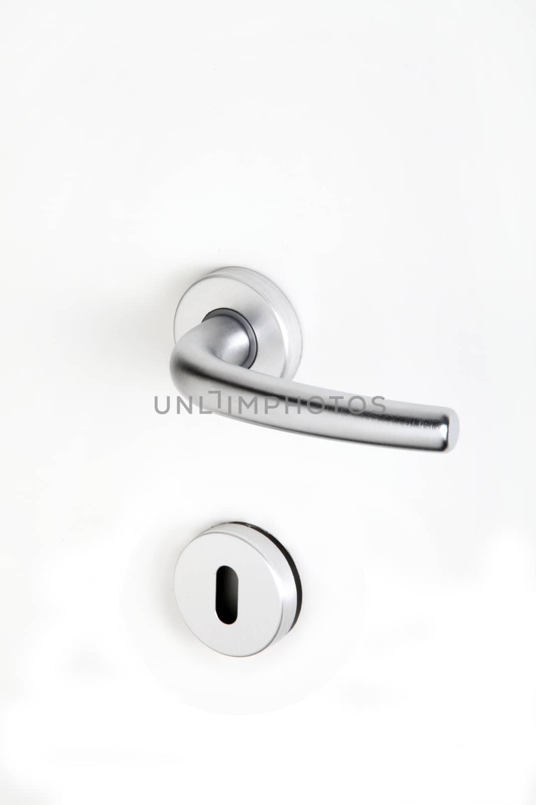 aluminum handle with lock on white by diecidodici