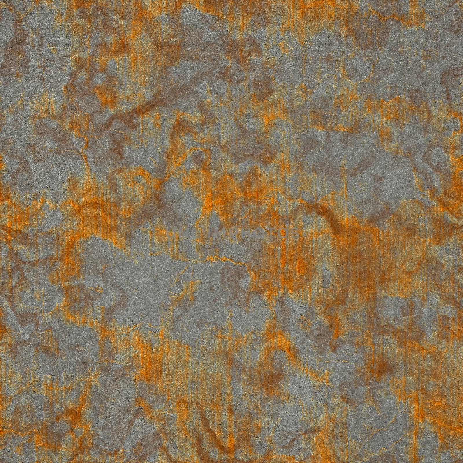Square piece rusty structure in various color. Seamless texture.