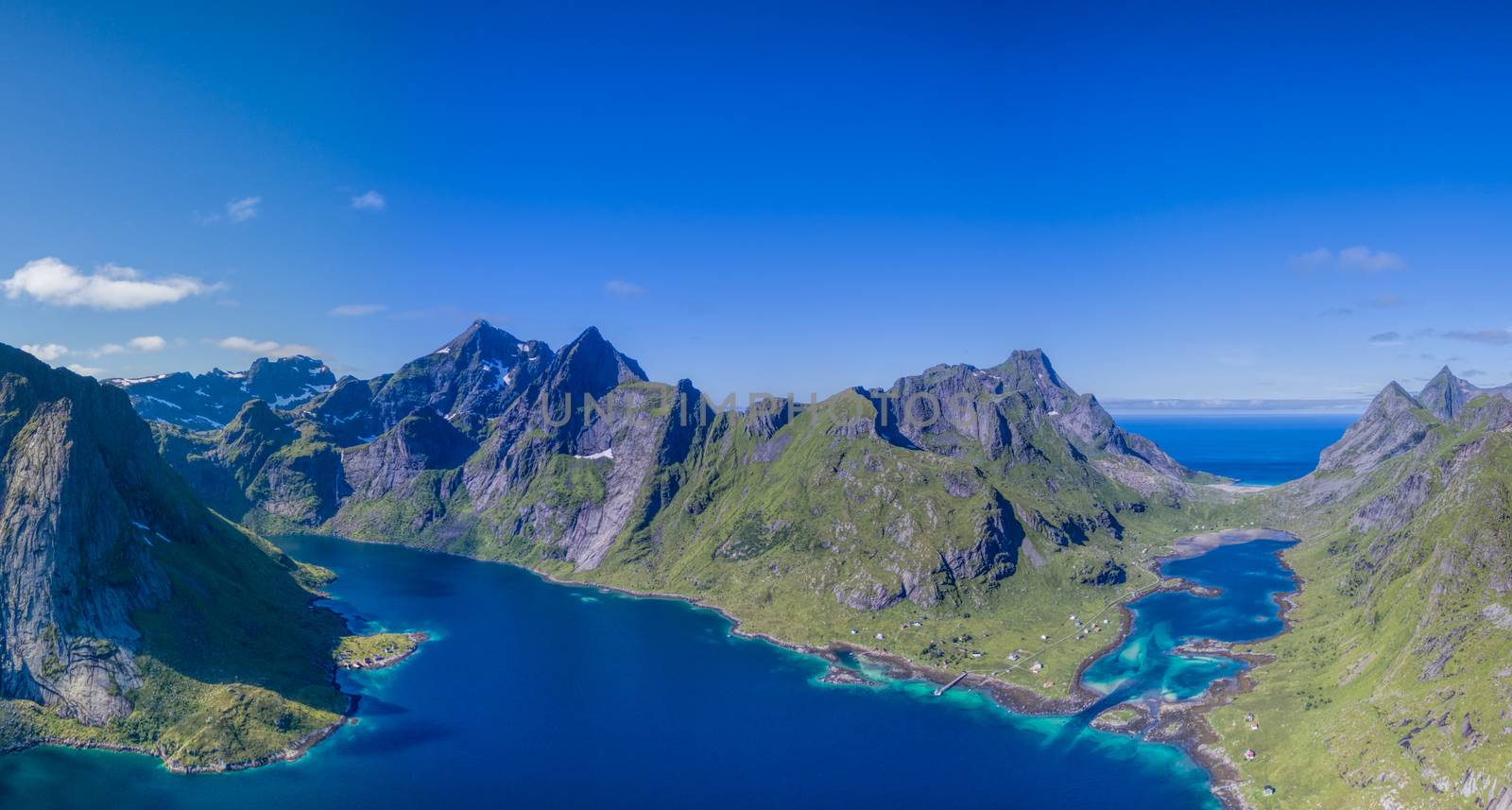 Fjords from air by Harvepino