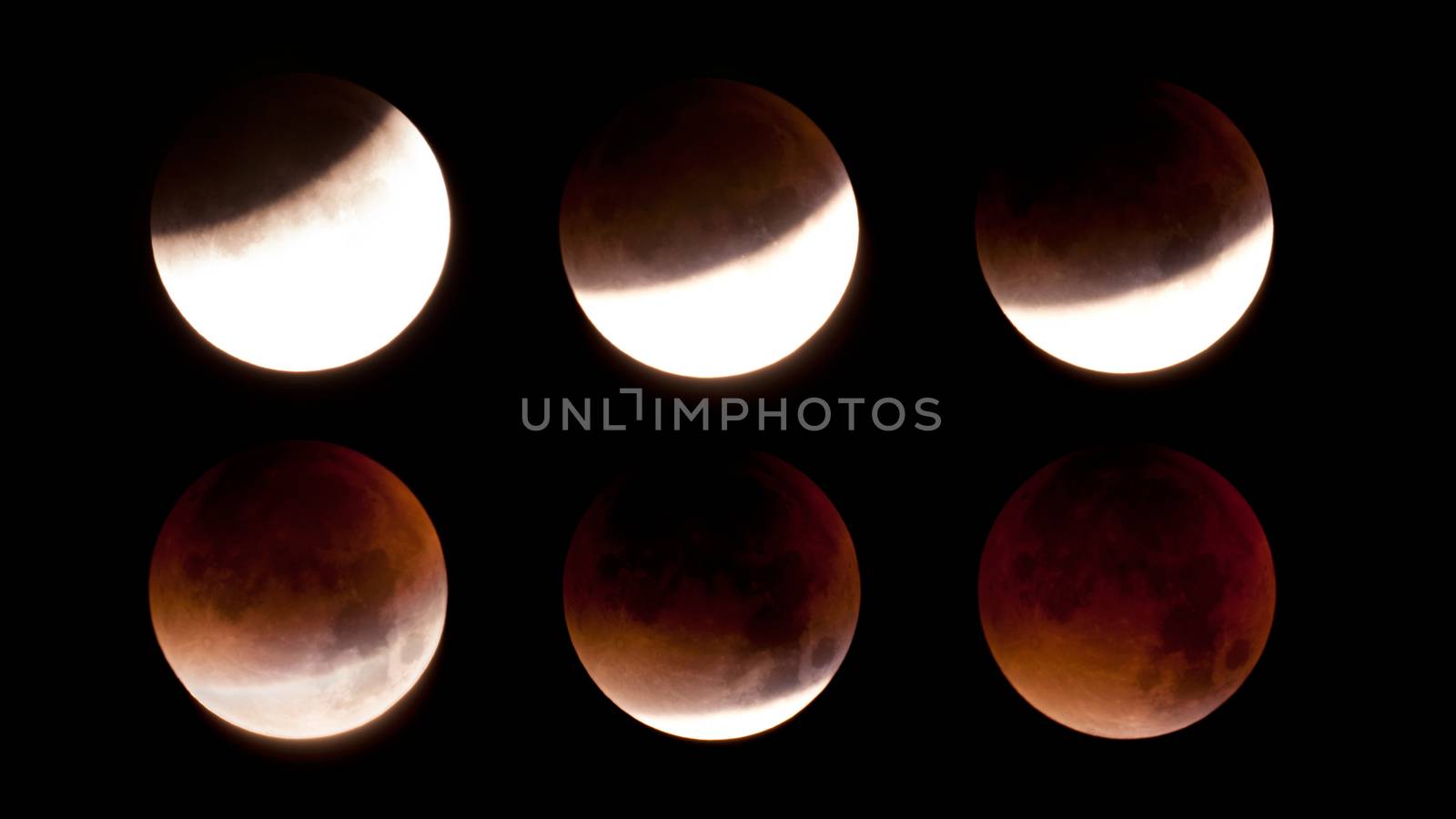 Total Lunar Eclipse on Sept. 28, 2015, observed in Kiel, Germany, through a Telescope