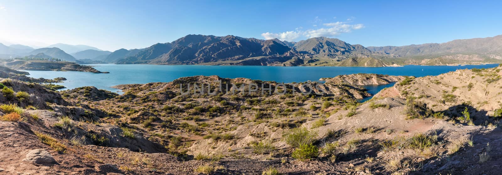 View of the Potrerillos Dam, Mendoza, Argentina