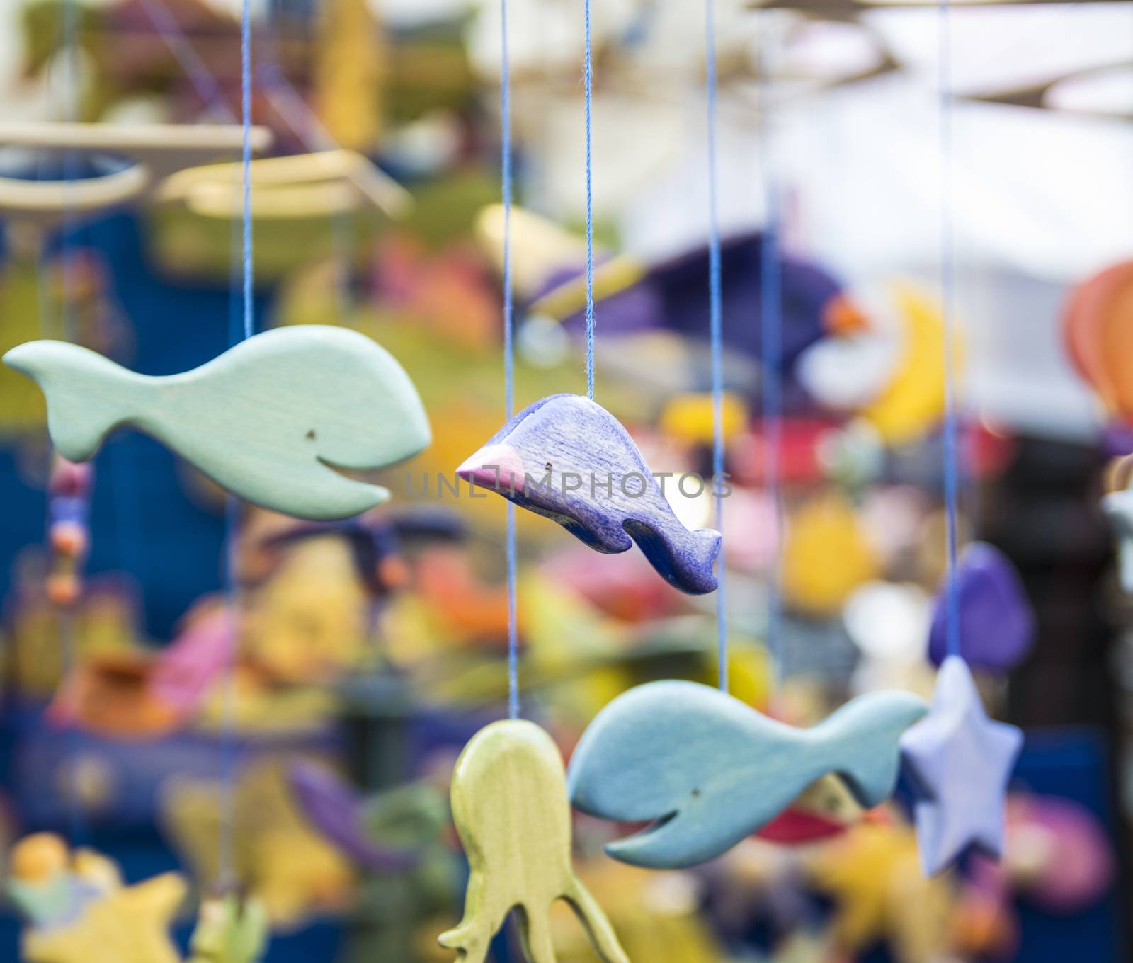 wooden decorative fishes