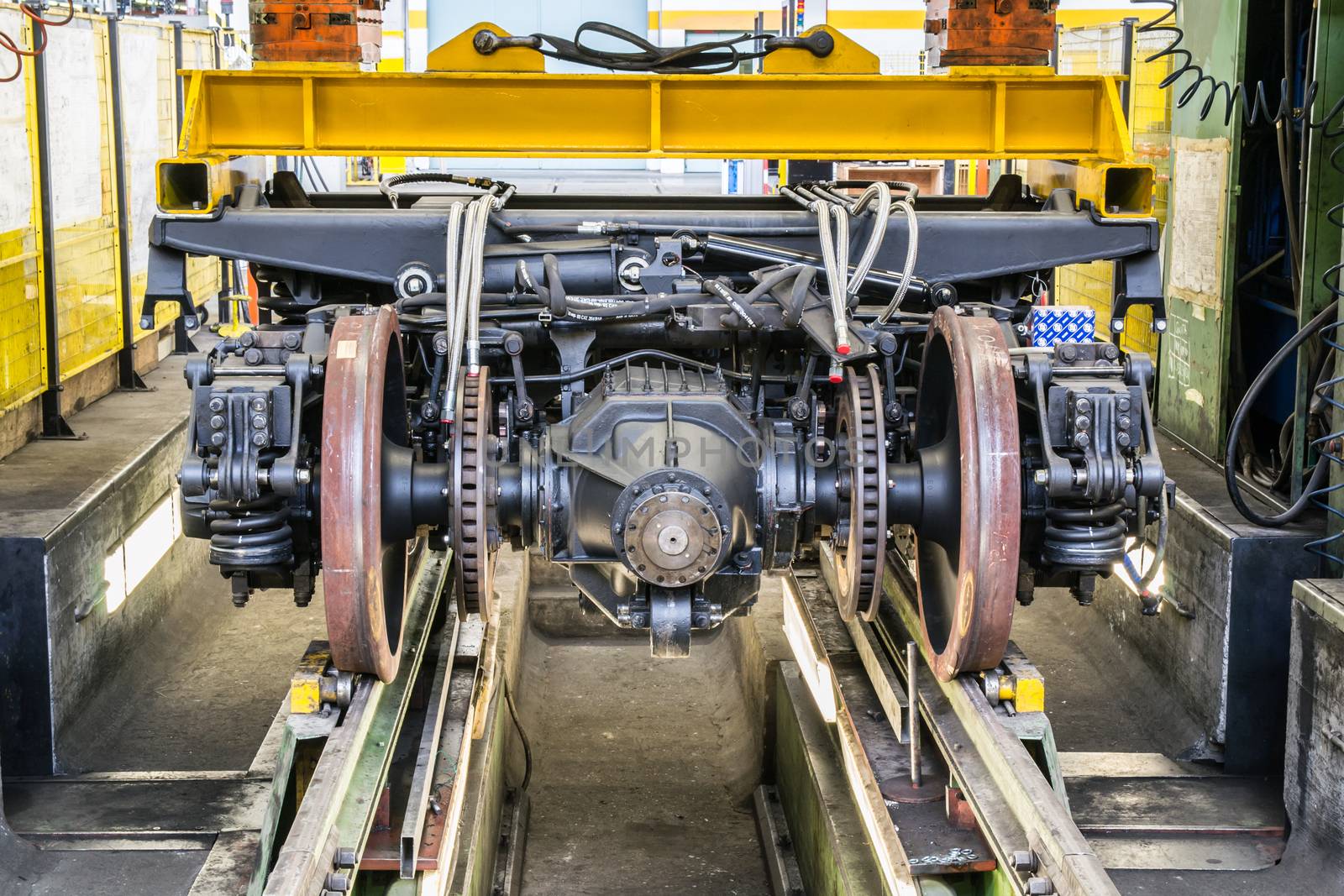 test bench for revised rail cart