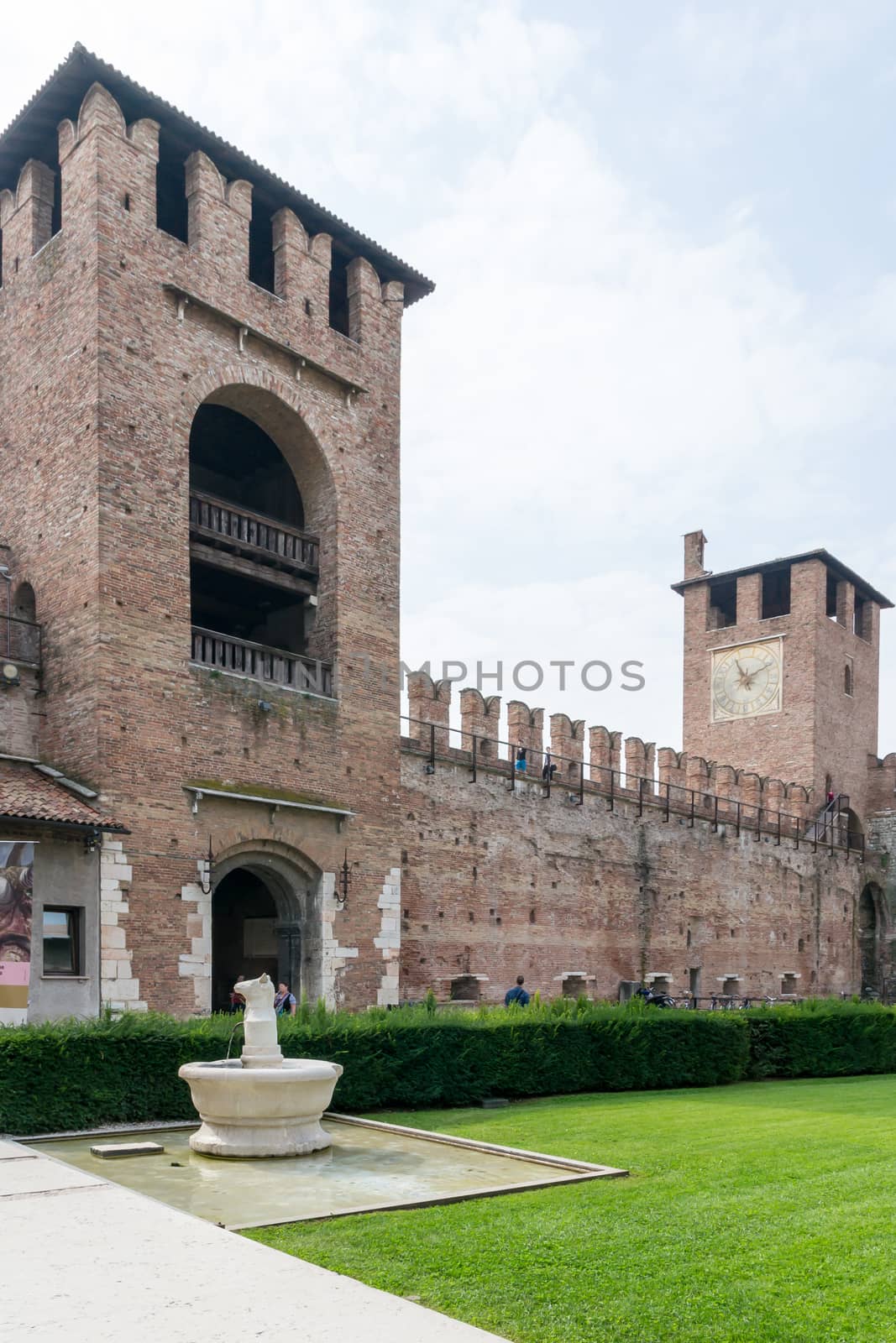 within the ancient walls of the old castle in Verona Italy by Isaac74