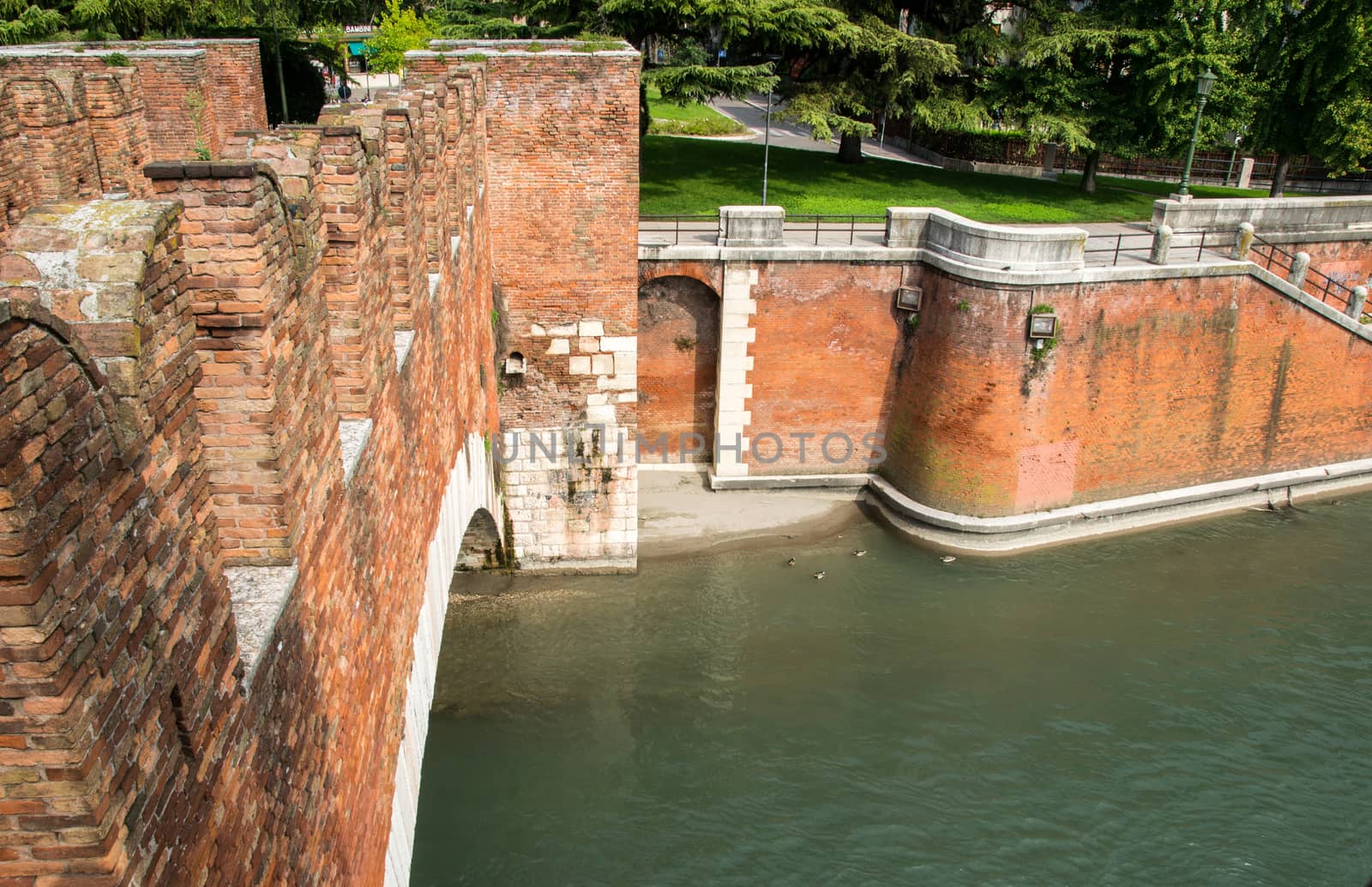 Old bridge in Verona Italy