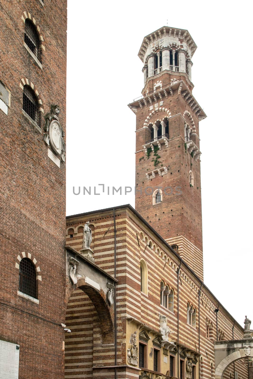 Lamberti tower view from Piazza dei Signori