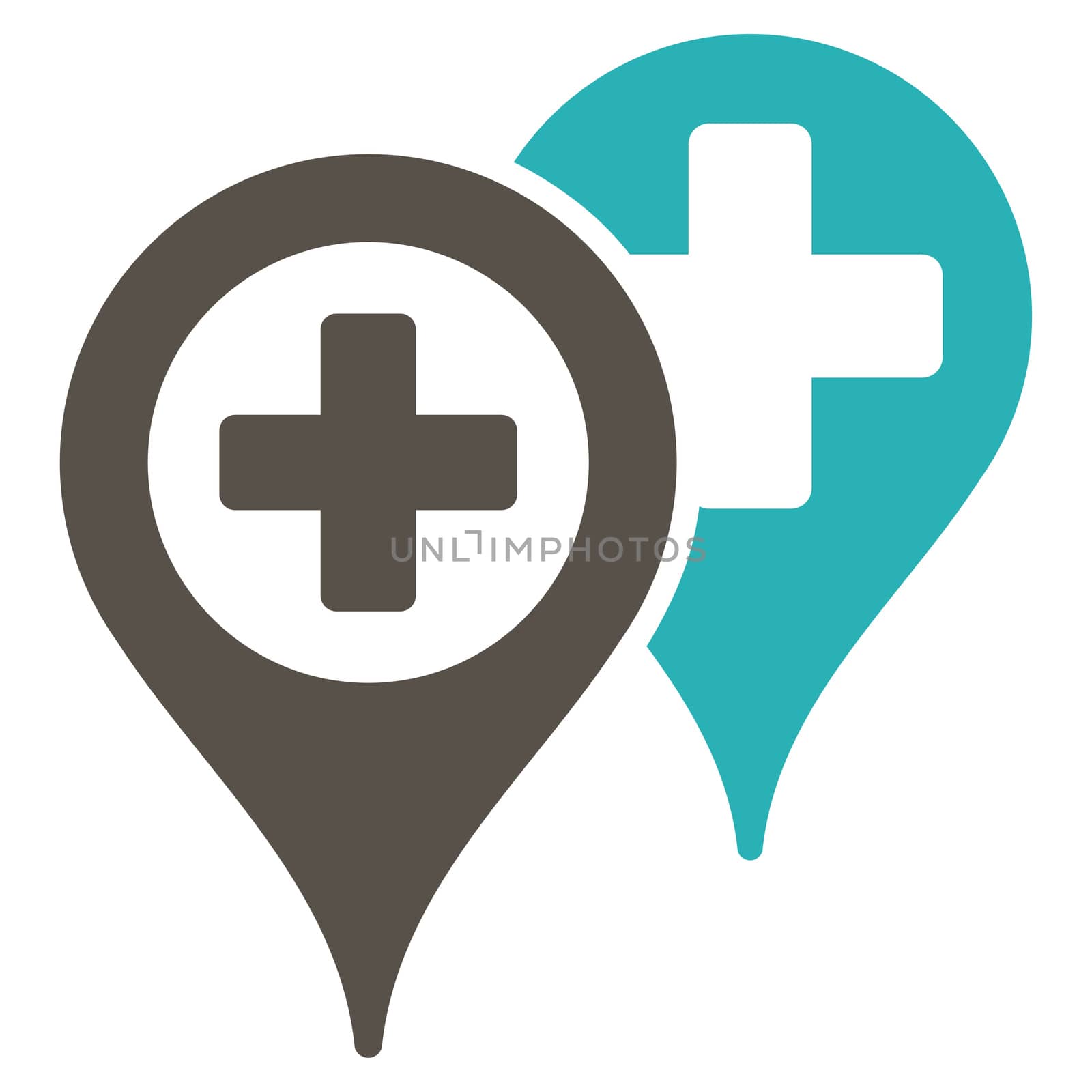 Hospital Map Markers Icon by ahasoft