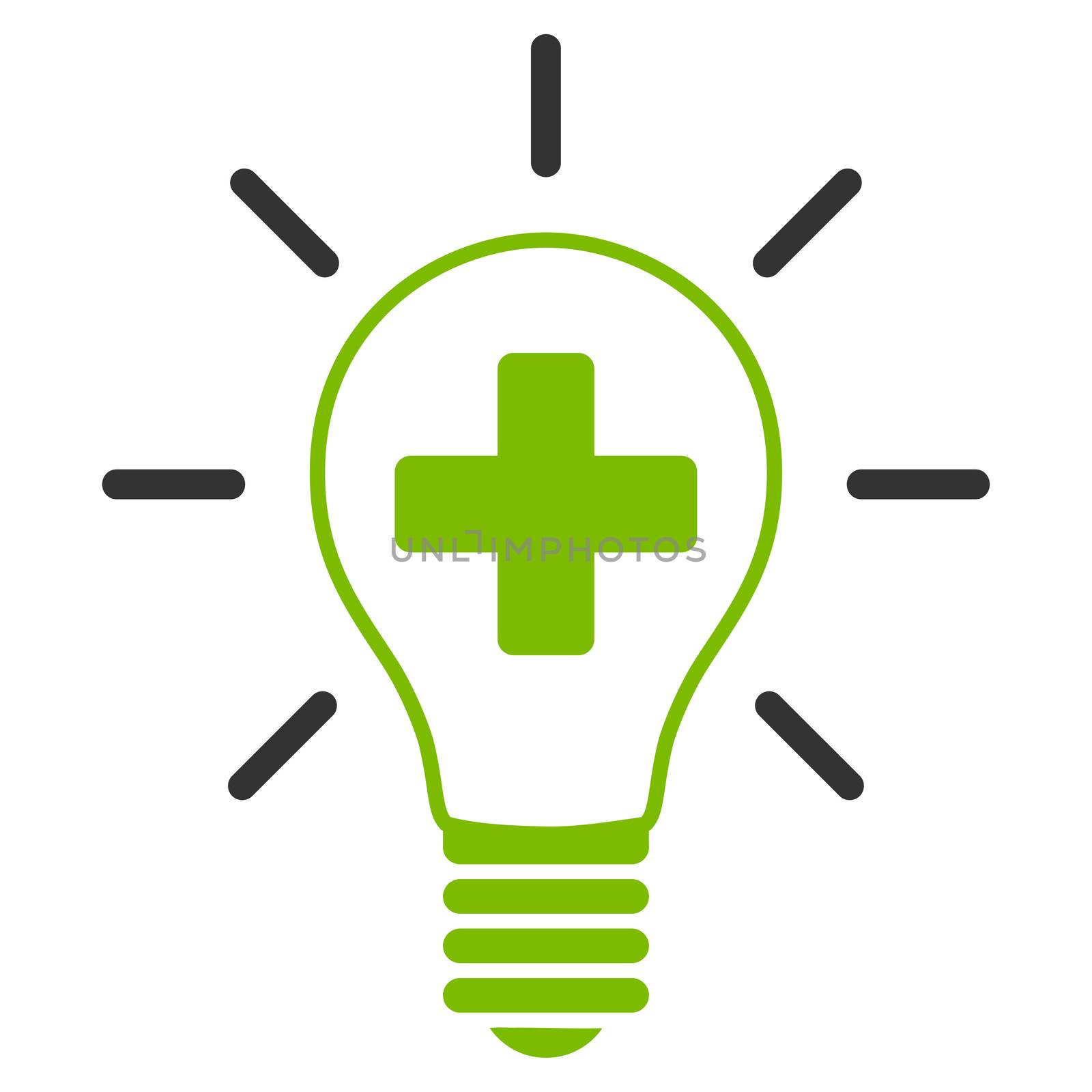Creative Medicine Bulb Icon by ahasoft