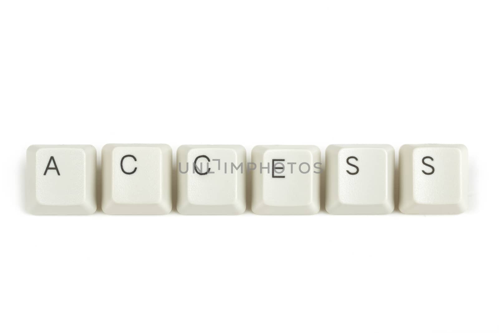 access text from scattered keyboard keys isolated on white background