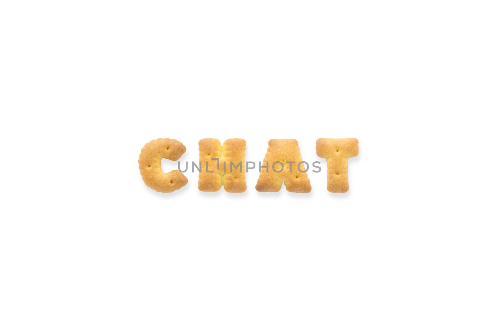 The Letter Word CHAT Alphabet  Cookie Cracker by vinnstock