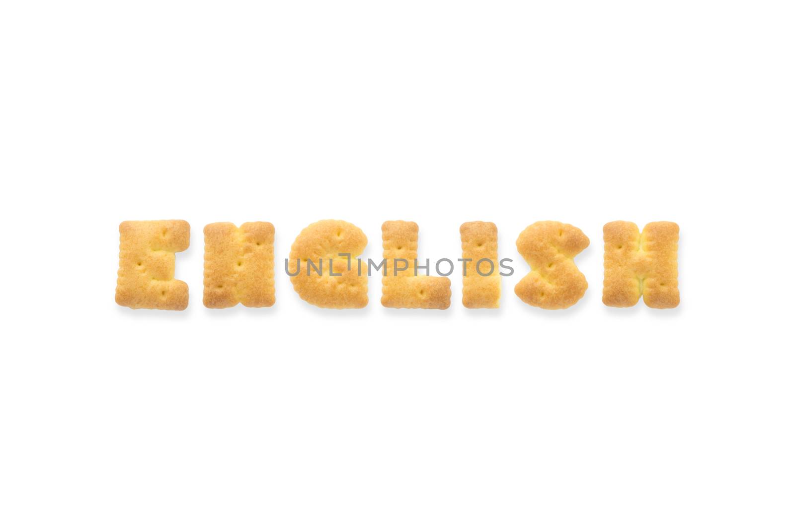 The Letter Word ENGLISH Alphabet Biscuit Cracker by vinnstock