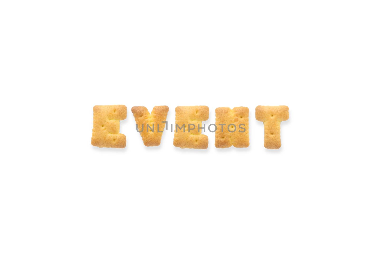 The Letter Word EVENT Alphabet Biscuit Cracker by vinnstock