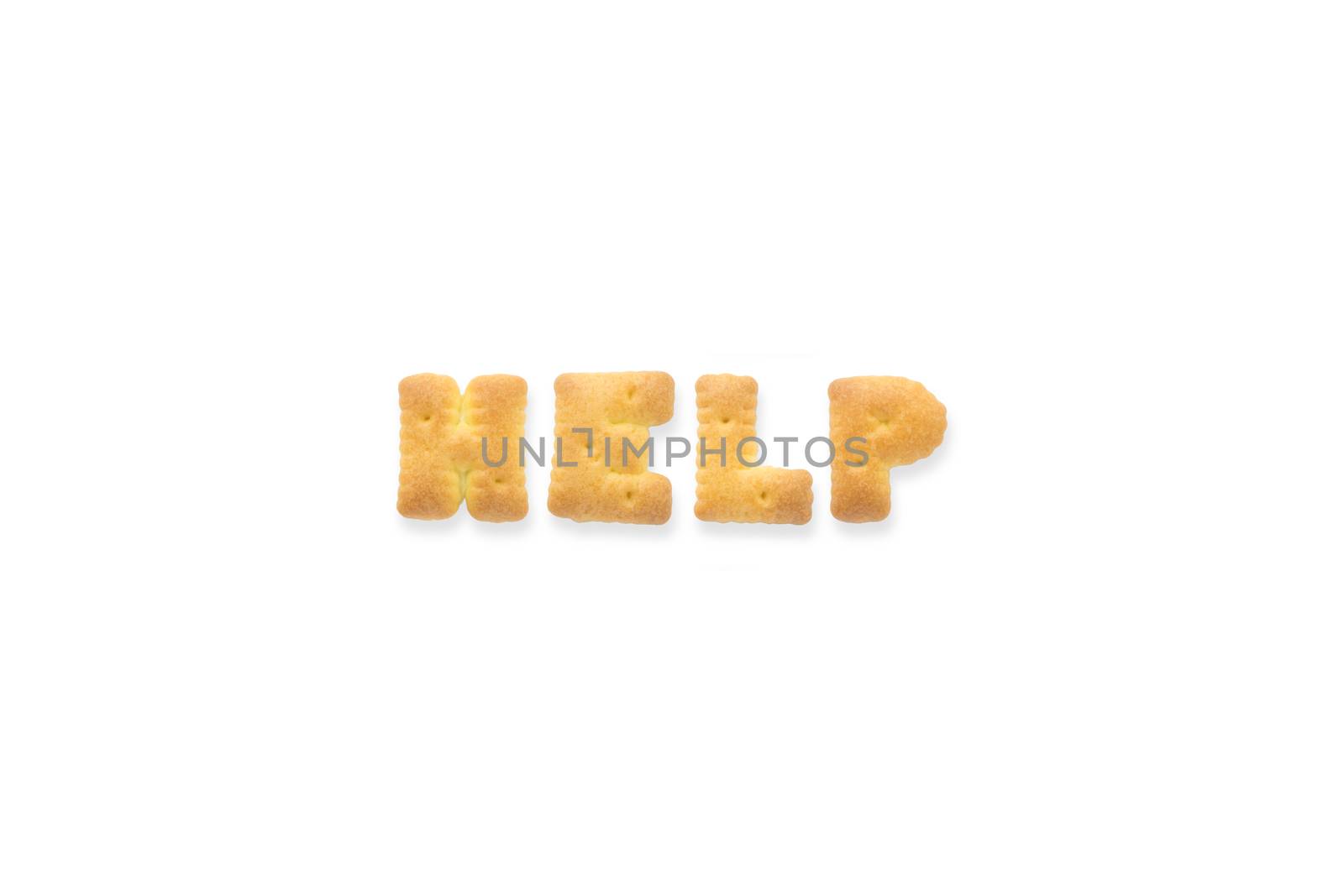 The Letter Word HELP Alphabet  Cookie Biscuits by vinnstock