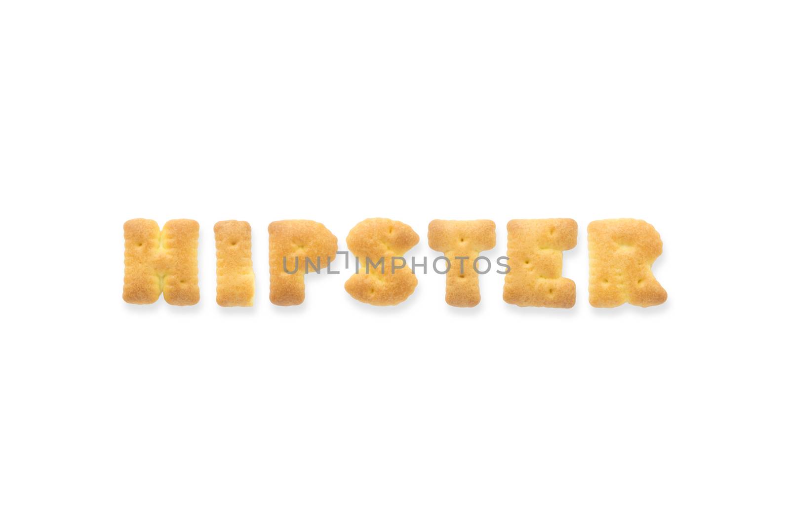 The Letter Word HIPSTER Alphabet  Cookie Biscuits by vinnstock