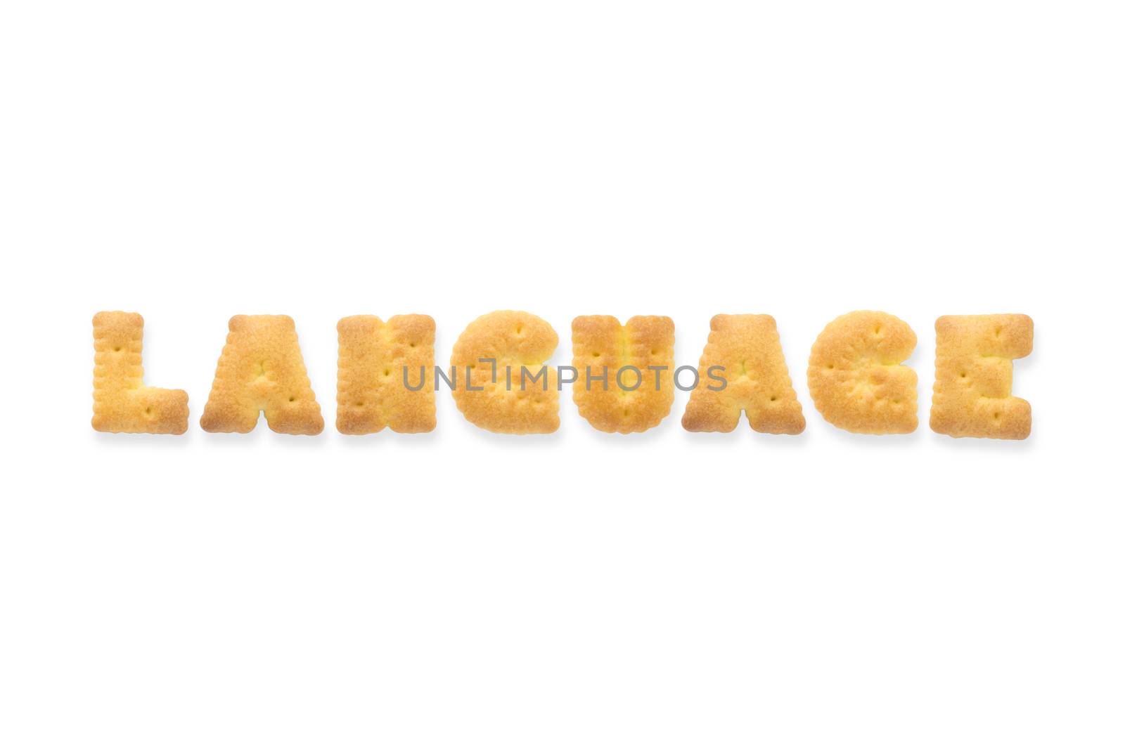 The Letter Word LANGUAGE. Alphabet  Cookie Biscuits by vinnstock