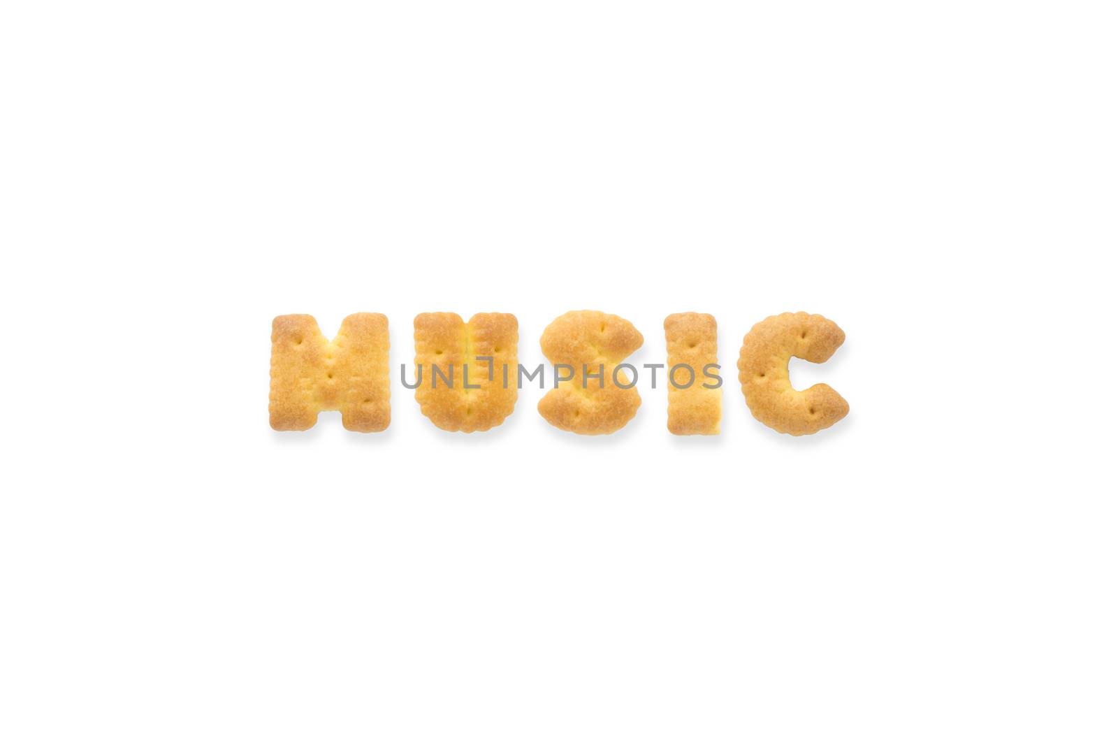 The Letter Word MUSIC Alphabet Biscuit Cracker by vinnstock