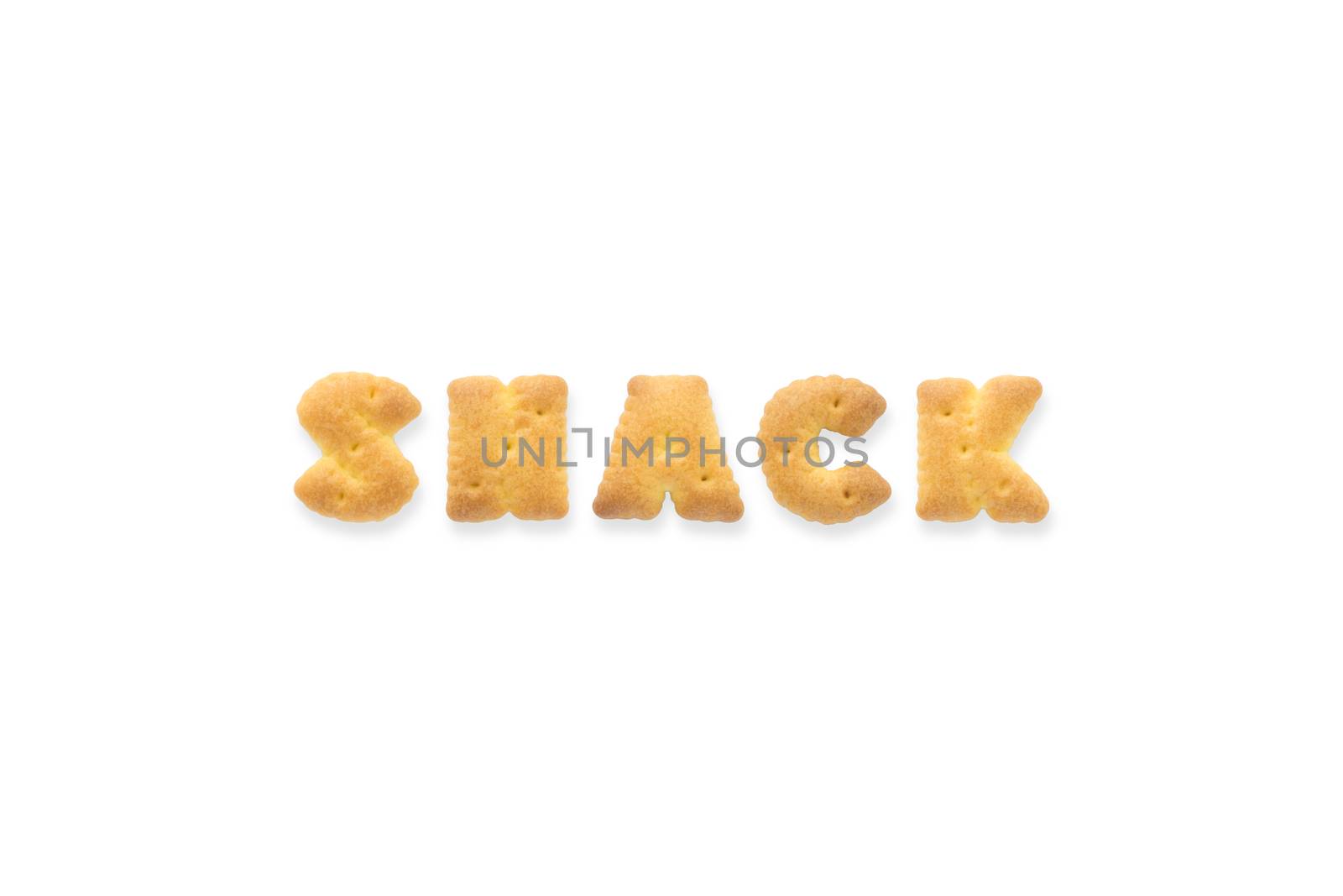 The Letter Word SNACK Alphabet  Cookie Cracker by vinnstock