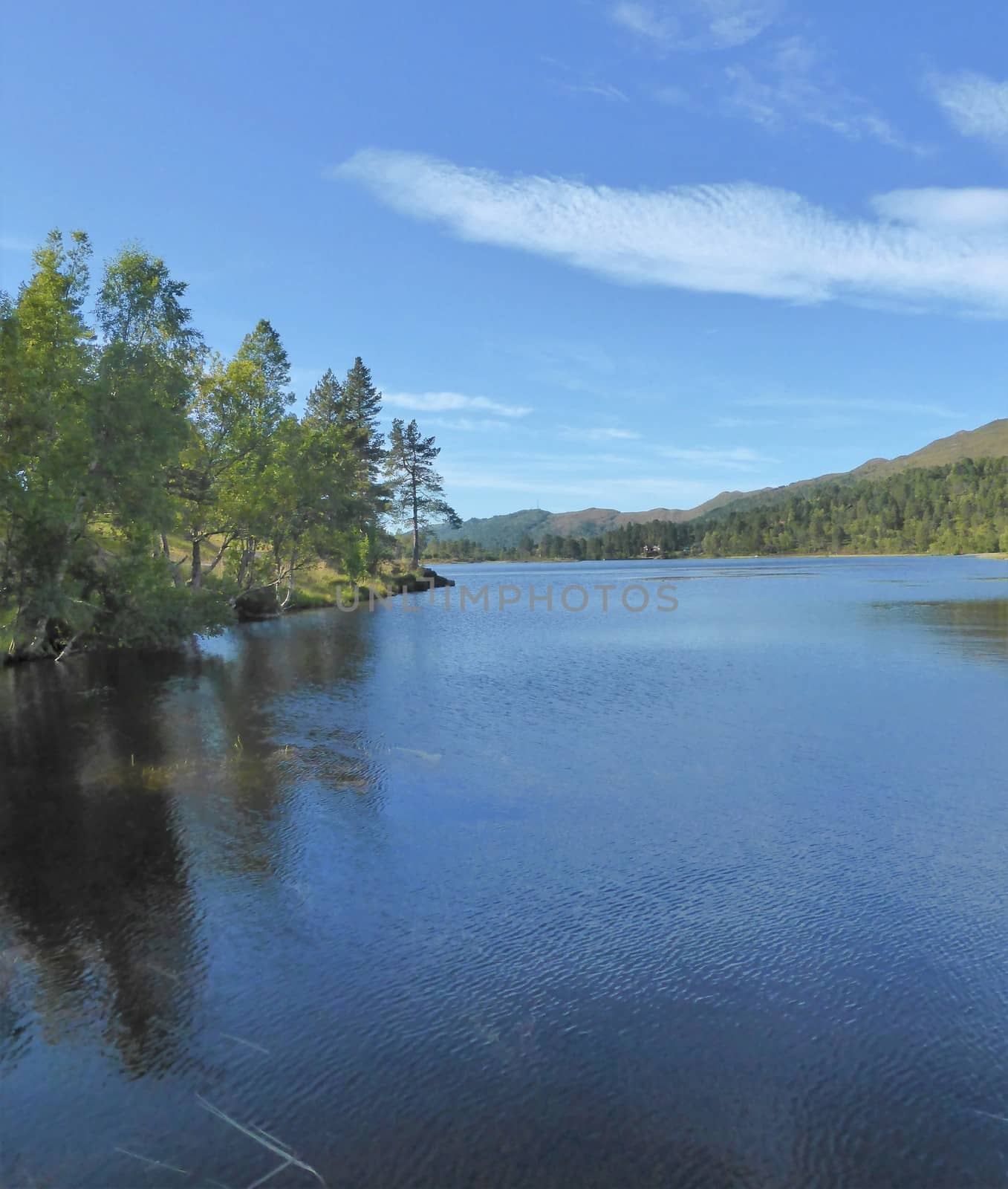 Beautiful countryside from Norway's west coast, close to the town of Molde.