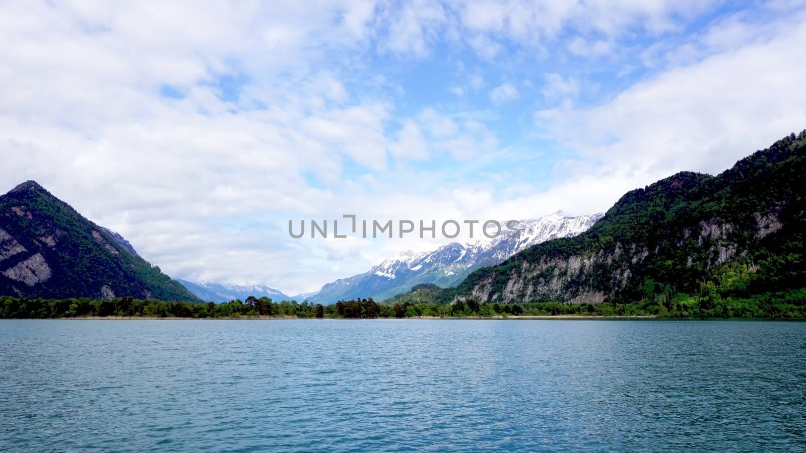 Scenery of Thun Lake Interlaken, Switzerland