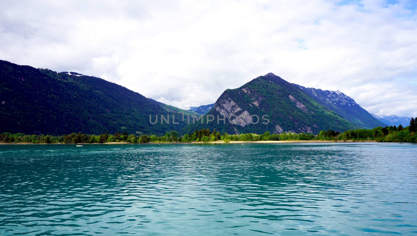 view of Thun Lake Interlaken, Switzerland